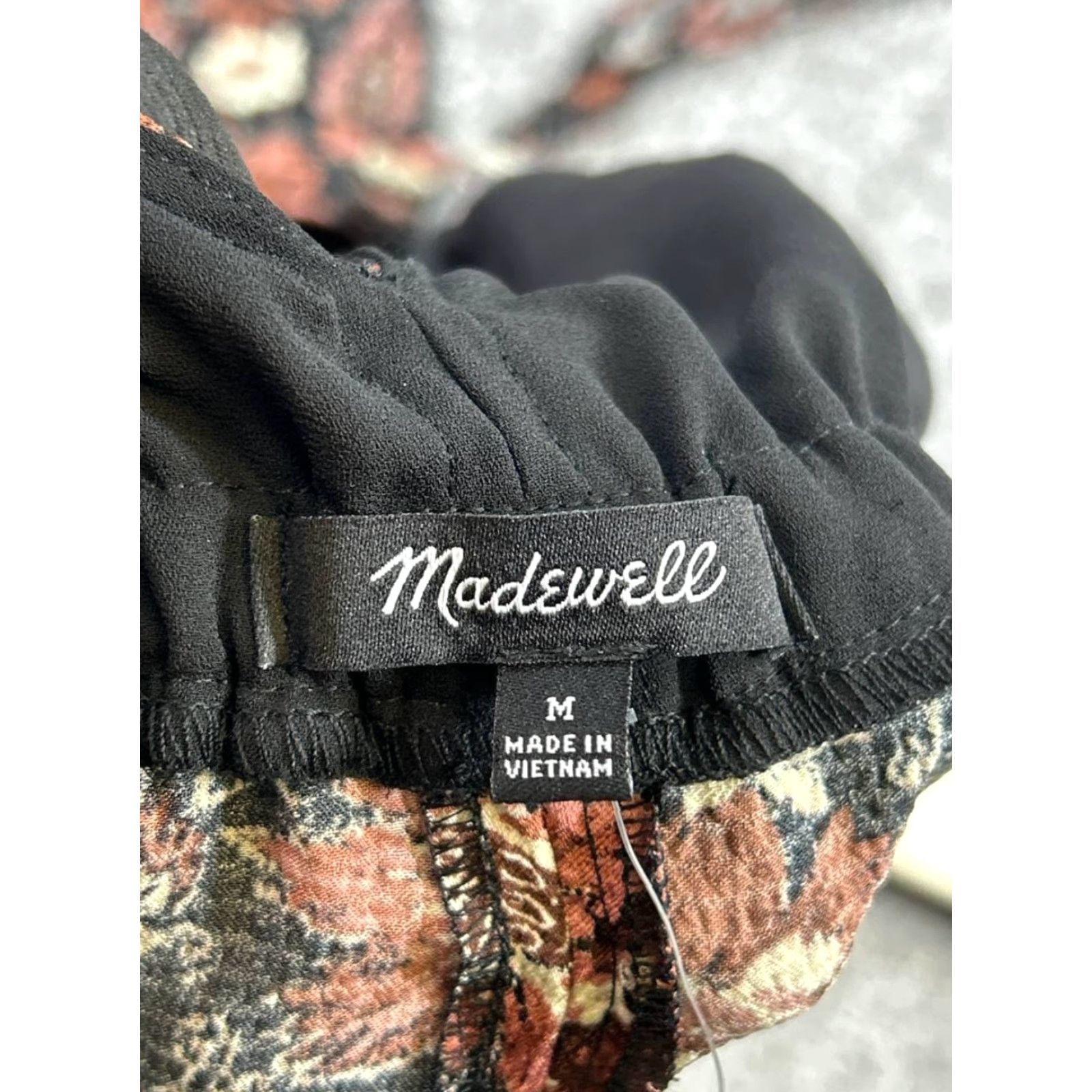 Madewell Madewell Jumpsuit Womens Medium Black Pink Floral New Size 32" / US 10 / IT 46 - 3 Thumbnail