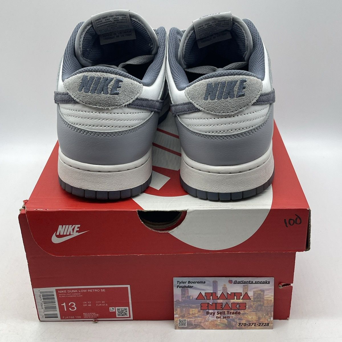 Nike Dunk low light carbon Size US 13 / EU 46 - 3 Thumbnail