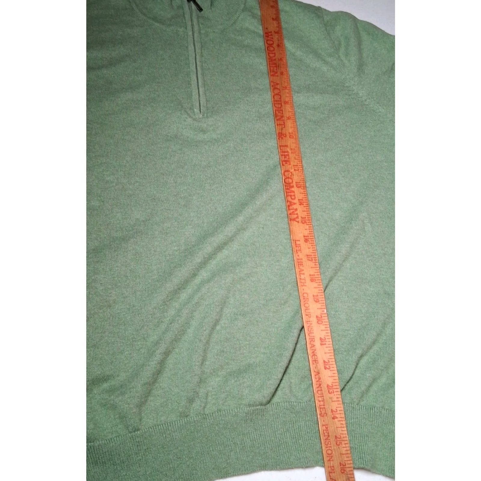 Vintage VINTAGE LL Bean Sweater Men Large Green Cotton Cashmere Knit 1/4 Zip Classic Pullover Mens Size US L / EU 52-54 / 3 - 4 Thumbnail