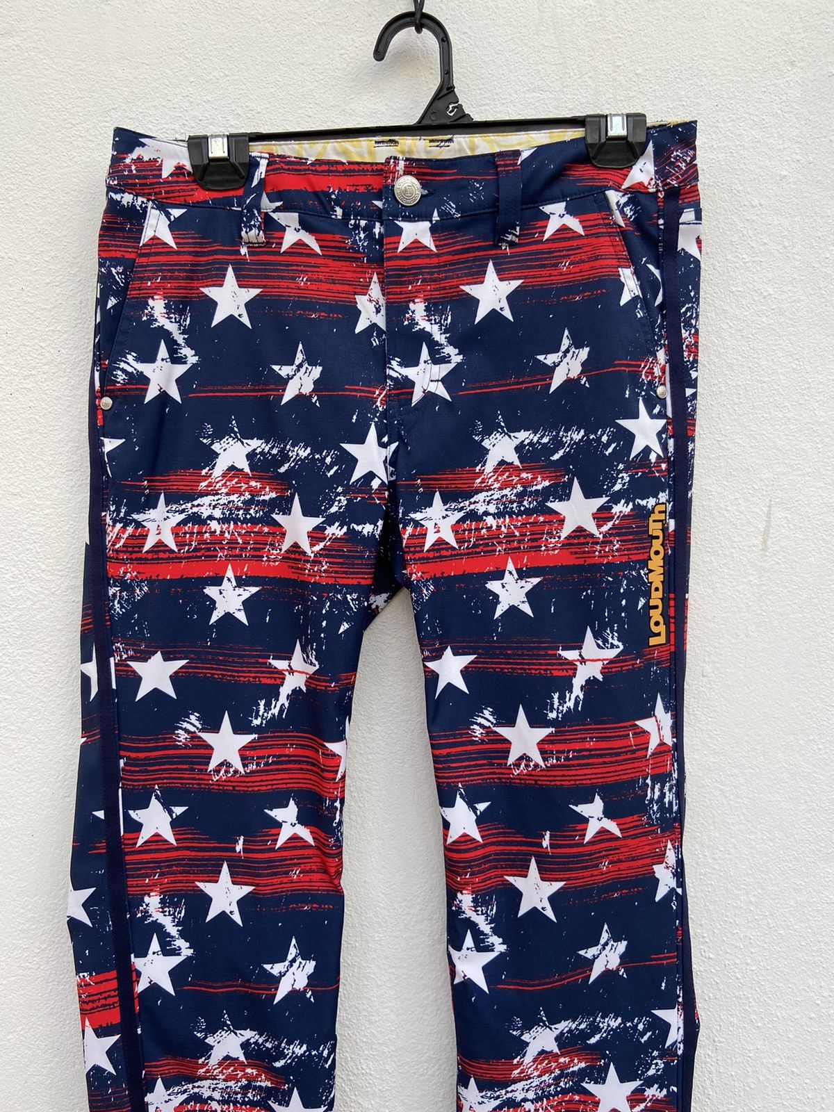 Japanese Brand 🔥 Loudmouth pants Americana flag Loudmouth golf pants Size US 30 / EU 46 - 3 Thumbnail