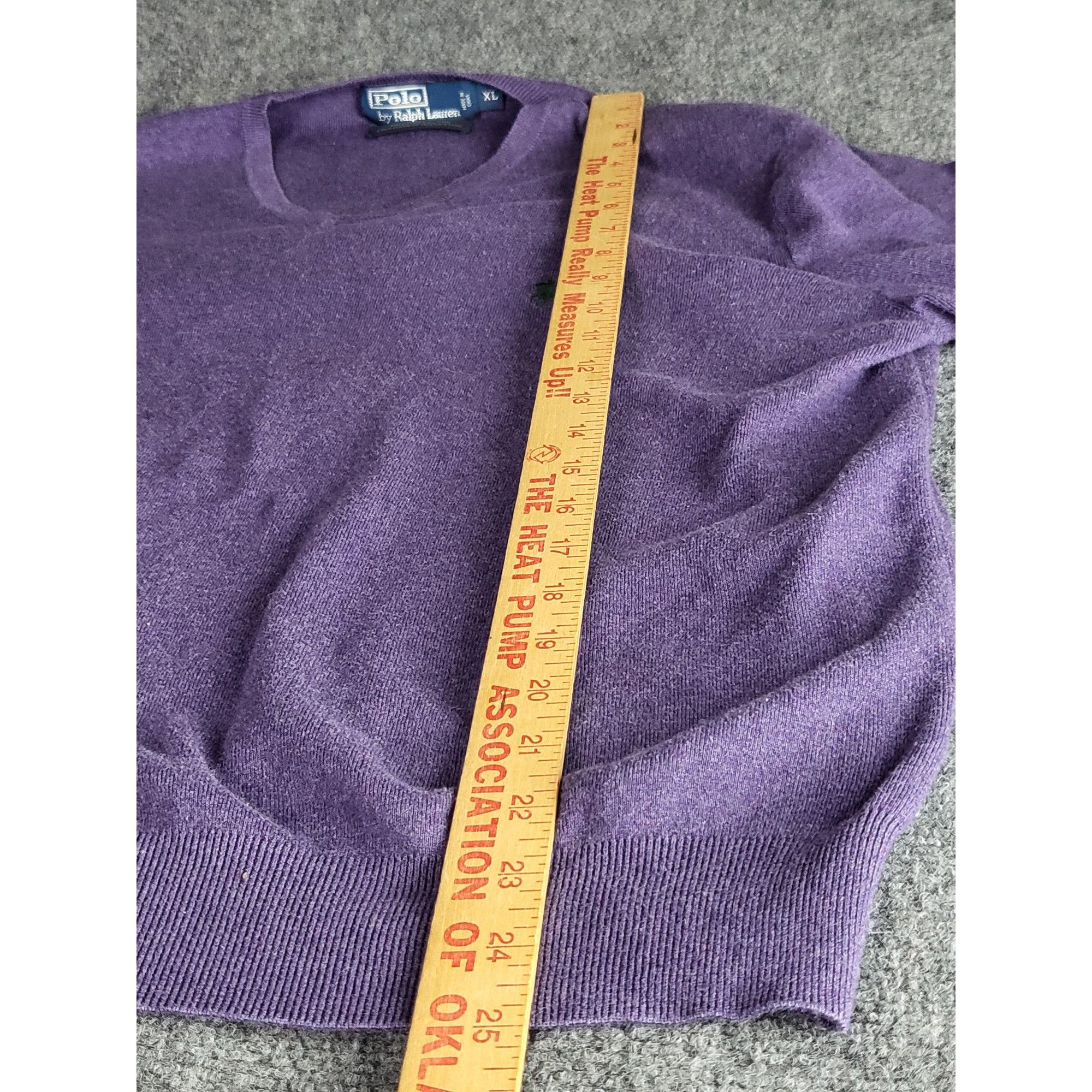Polo Ralph Lauren Polo Ralph Lauren Pima Cotton Sweater Men Sz XL V Neck Purpl Size US XL / EU 56 / 4 - 3 Thumbnail