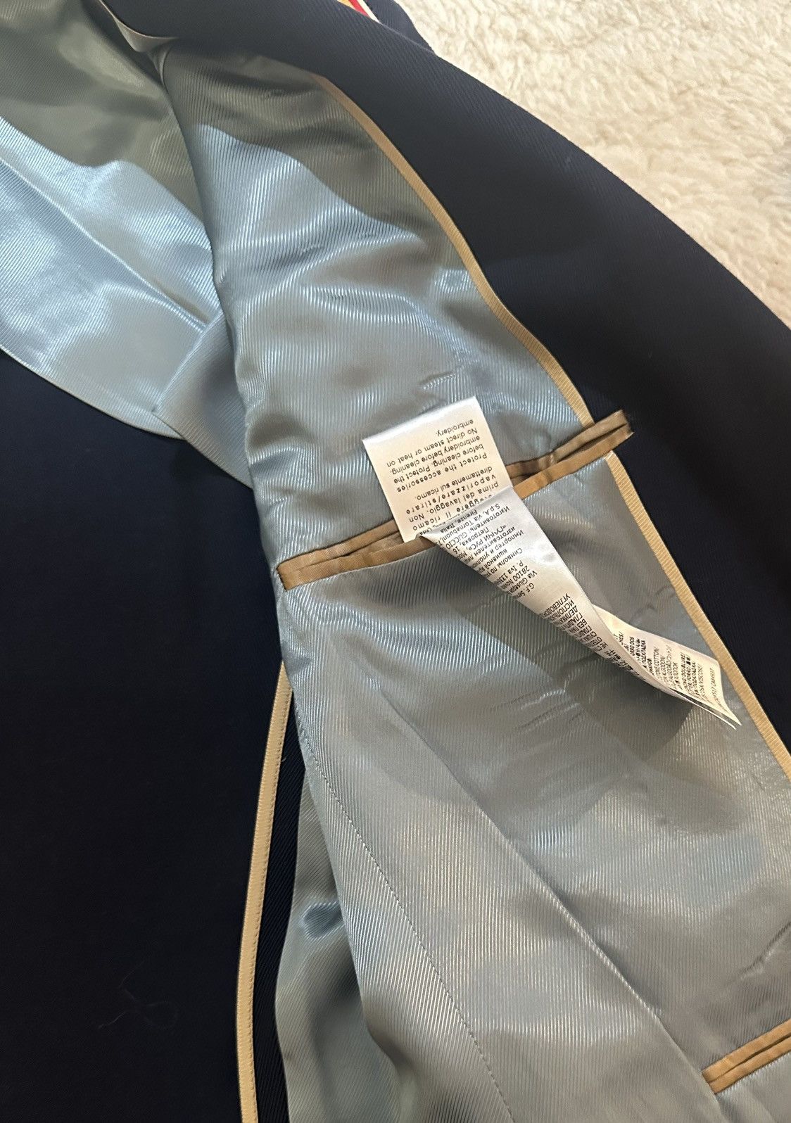 Gucci Navy Gucci Blazer Size 50R - 5 Thumbnail