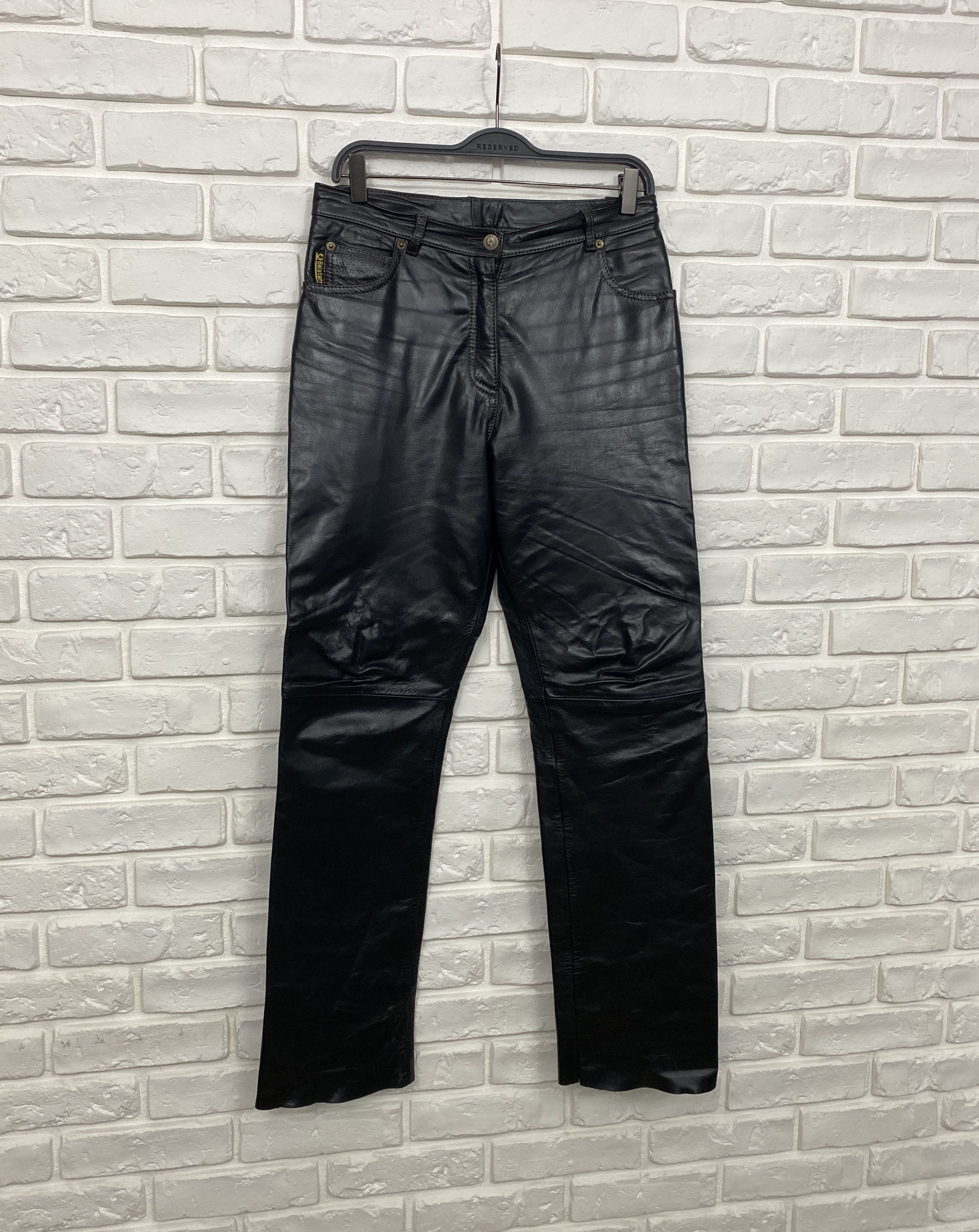 Belstaff Belstaff Black Prince Leather Pants Motorcycle Trousers 44 Size 30" / US 8 / IT 44 - 2 Thumbnail