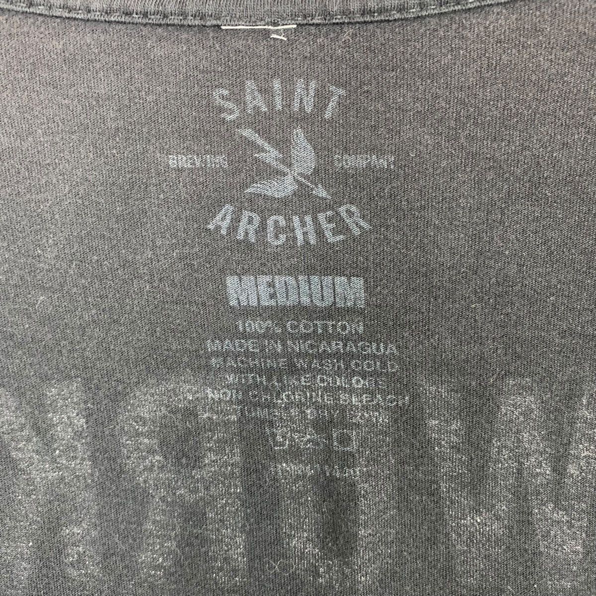 Vintage SAINT ARCHER BREWING Lager Beer Word Hard Tee Shirt Top Size US M / EU 48-50 / 2 - 7 Thumbnail