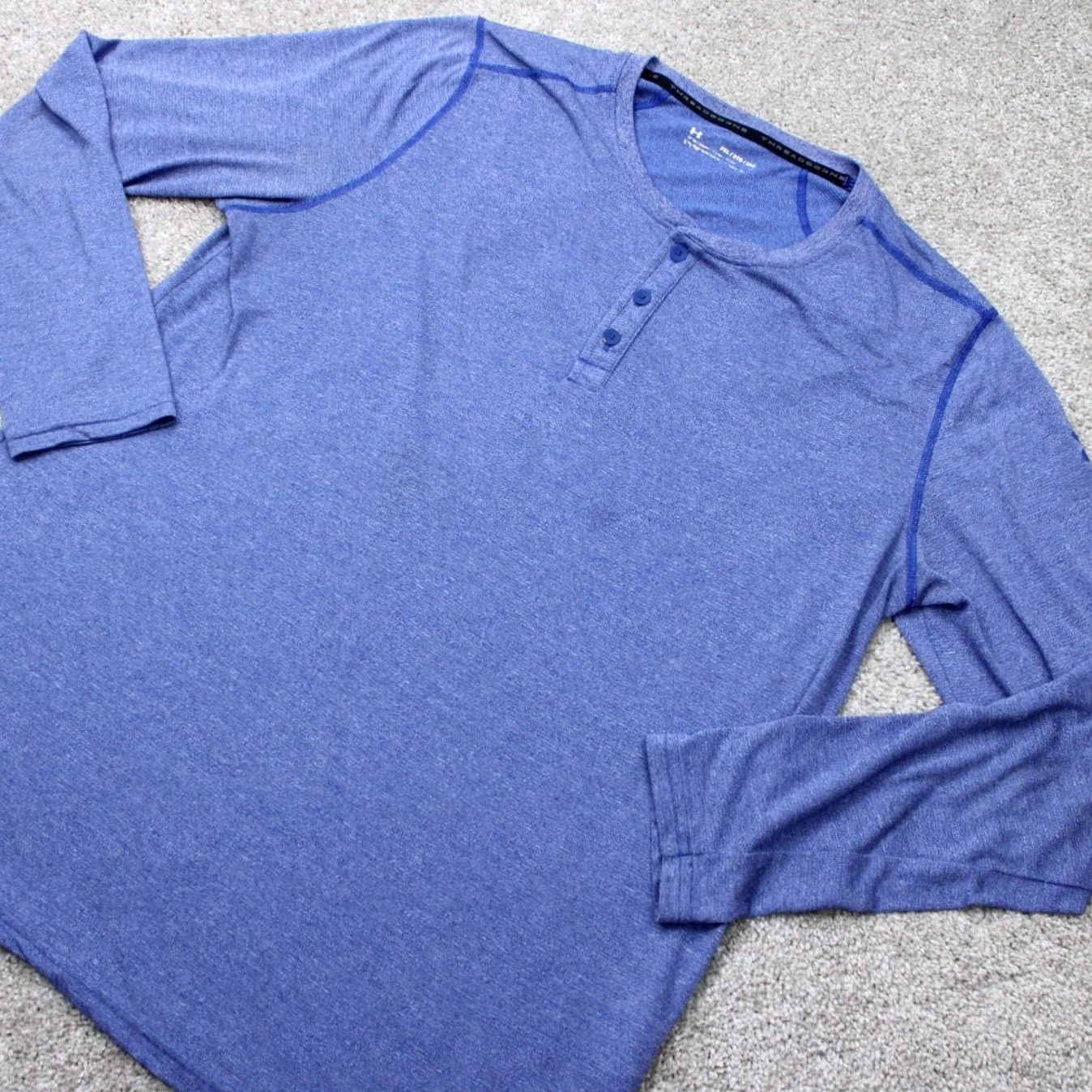 Under Armour Under Armour Threadborne Henley Shirt Men 2XL XXL Blue Long Sleeve Pullover Casual Activewear Brand: Under Armour Threadborne Size US XXL / EU 58 / 5 - 3 Thumbnail