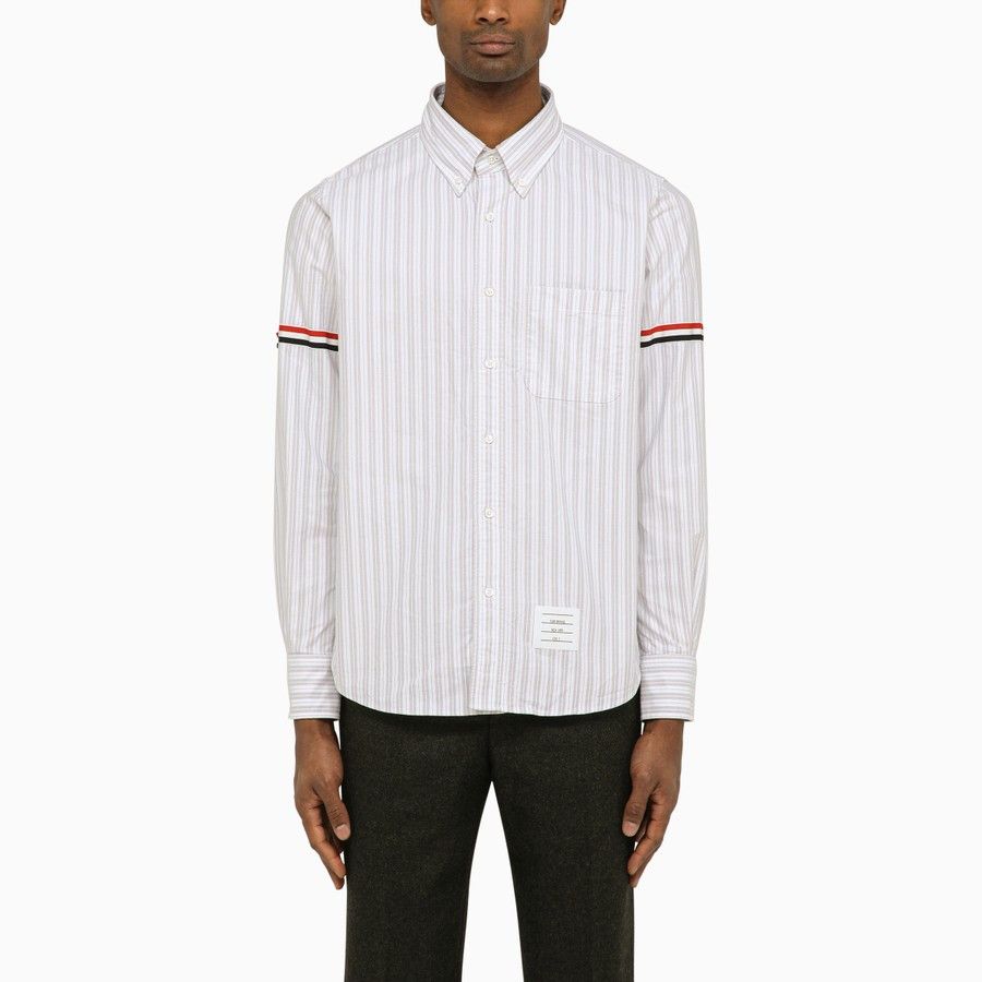 Thom Browne o1d2blof0724 Striped Shirt in Multicolor Size US L / EU 52-54 / 3 - 1 Thumbnail