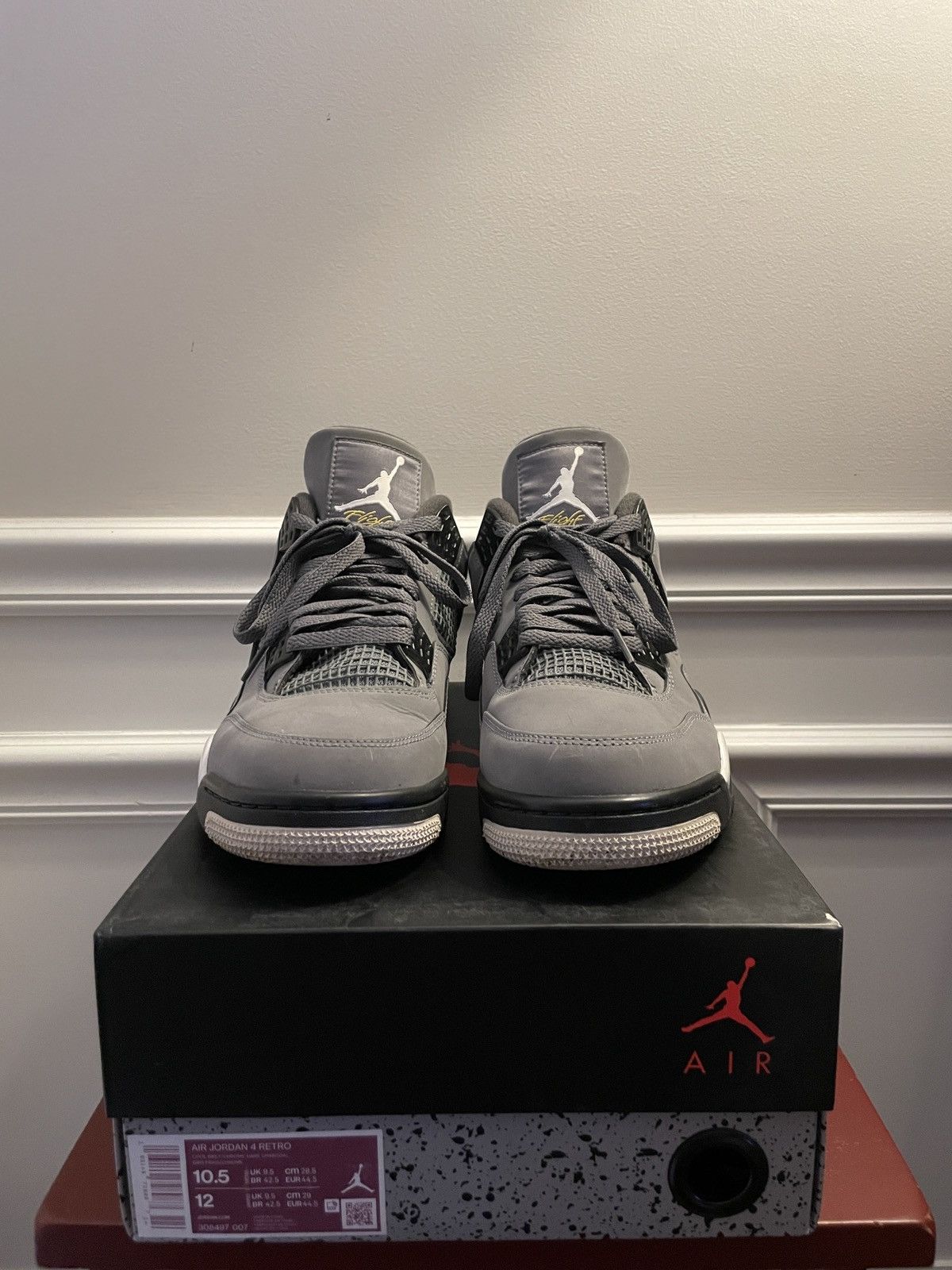 Jordan Brand × Nike Jordan 4 Cool Grey Size US 10.5 / EU 43-44 - 4 Thumbnail