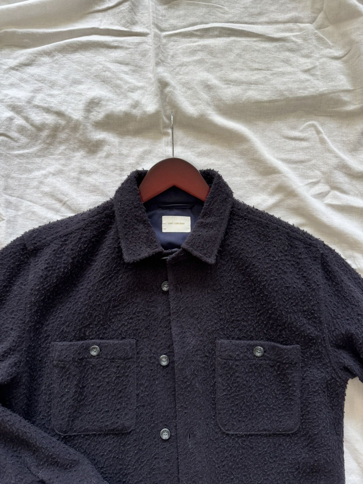 Aime Leon Dore ALD Casentino Shirt Medium Navy Wool Size US M / EU 48-50 / 2 - 2 Thumbnail