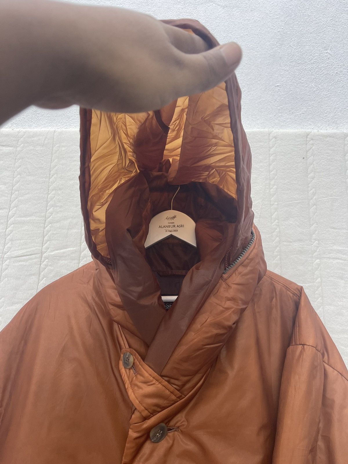 Issey Miyake RARE‼️🔥FW94 ISSEY MIYAKE BURNT ORANGE NYLON PUFFER COAT Size US M / EU 48-50 / 2 - 8 Thumbnail