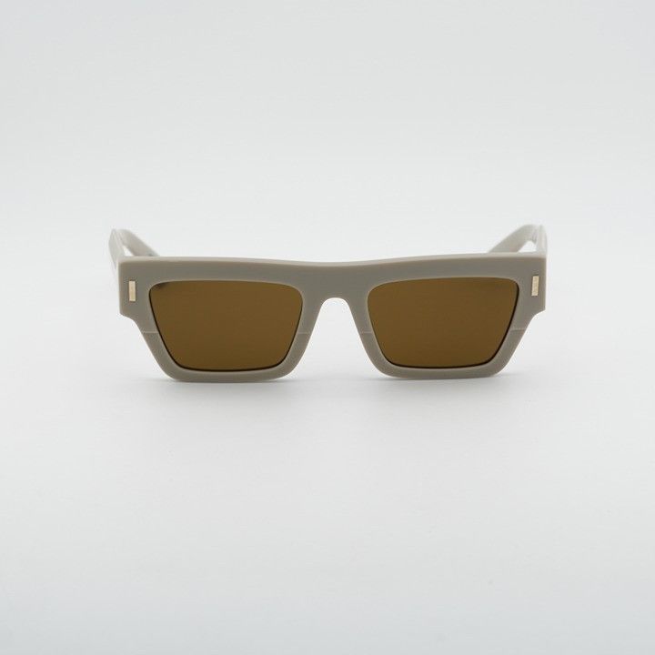 Calvin Klein Calvin Klein CK25510S 209 Unisex Sunglasses Beige Rectangle Size ONE SIZE - 6 Thumbnail