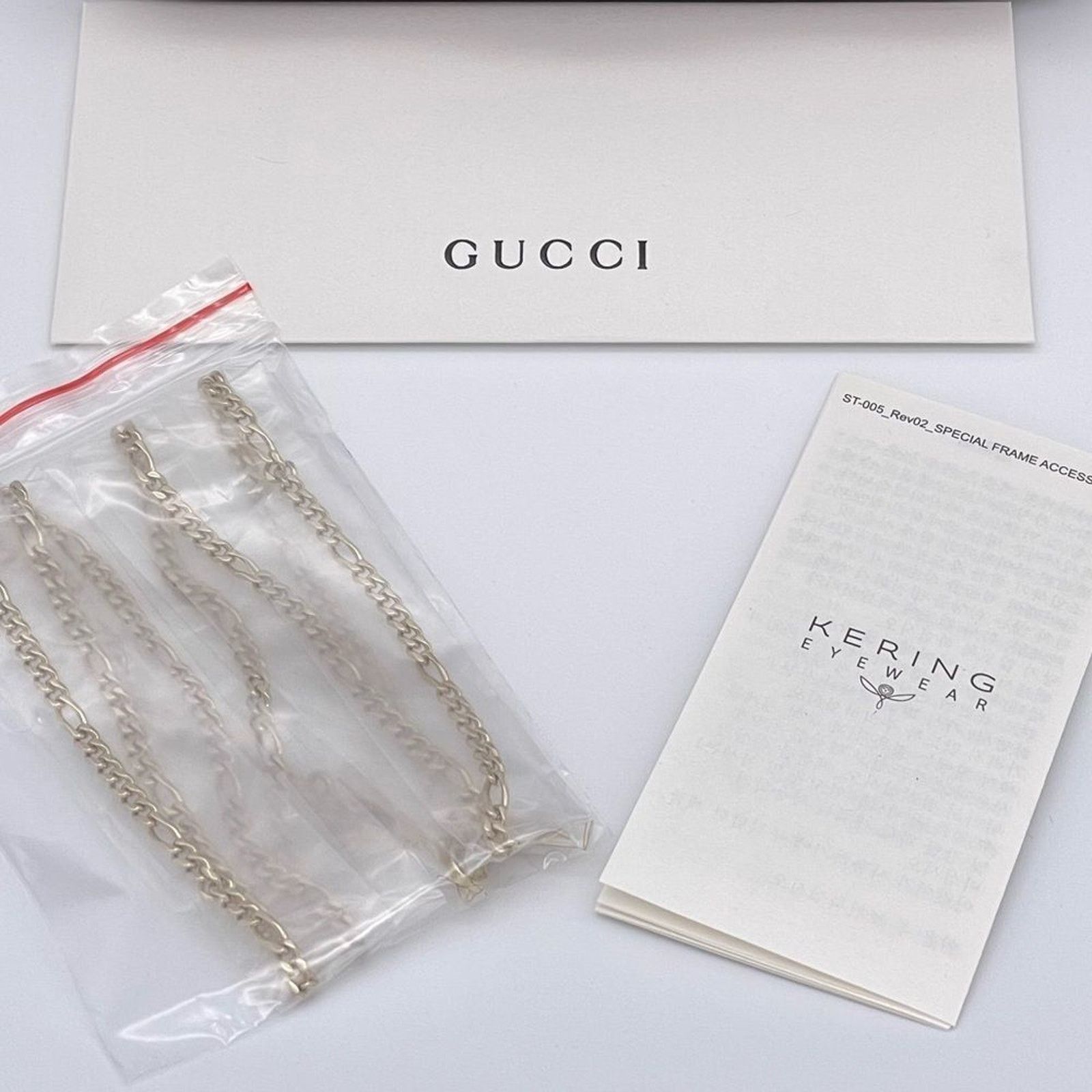 Gucci BRAND NEW GUCCI GG1023S 005 With Chain Black/Brown Women Size ONE SIZE - 11 Thumbnail