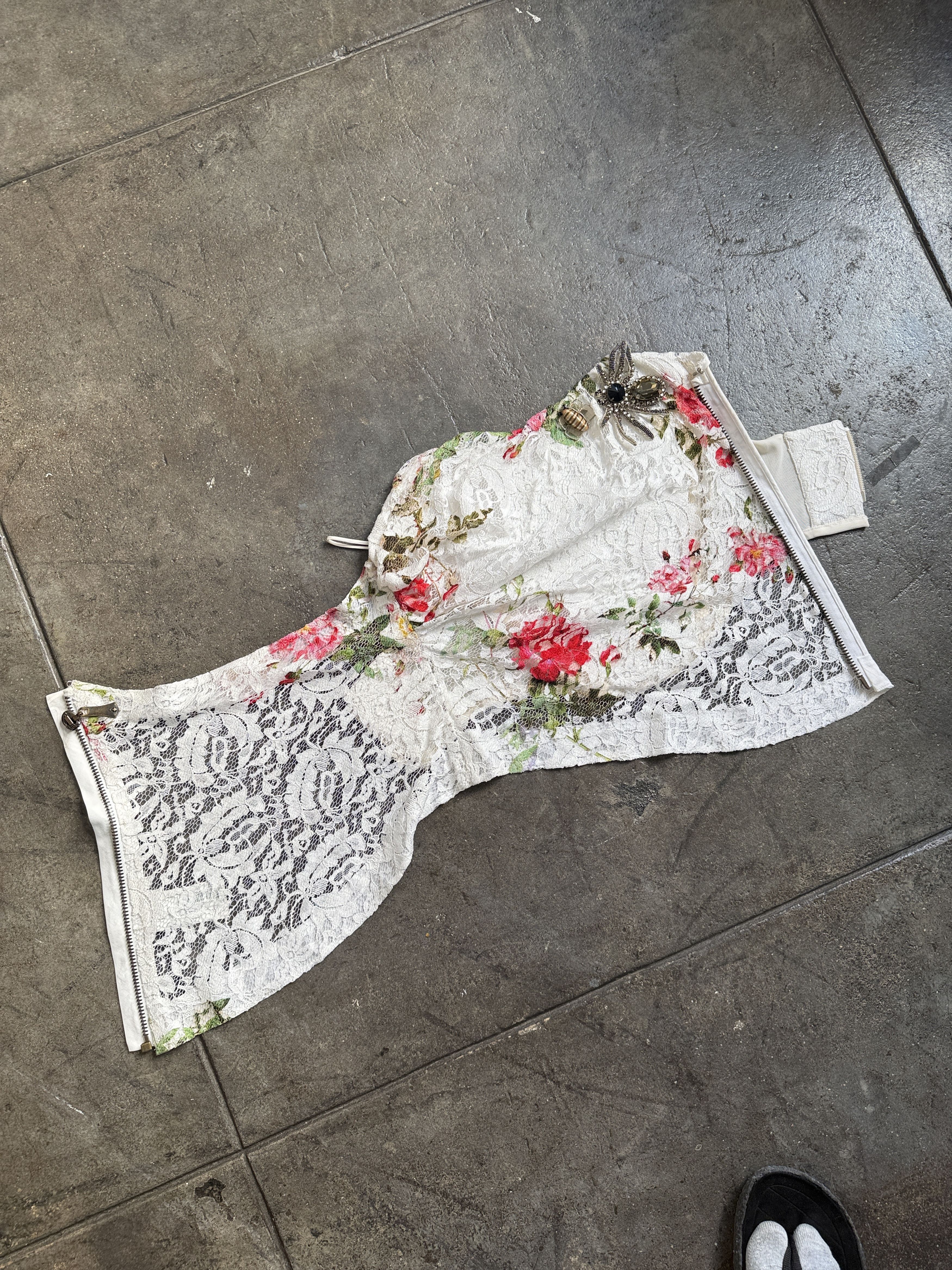 Vivienne Westwood Red Label INSANE S/S 2016 Lotus Flower Lace Corset Size S / US 4 / IT 40 - 8 Thumbnail