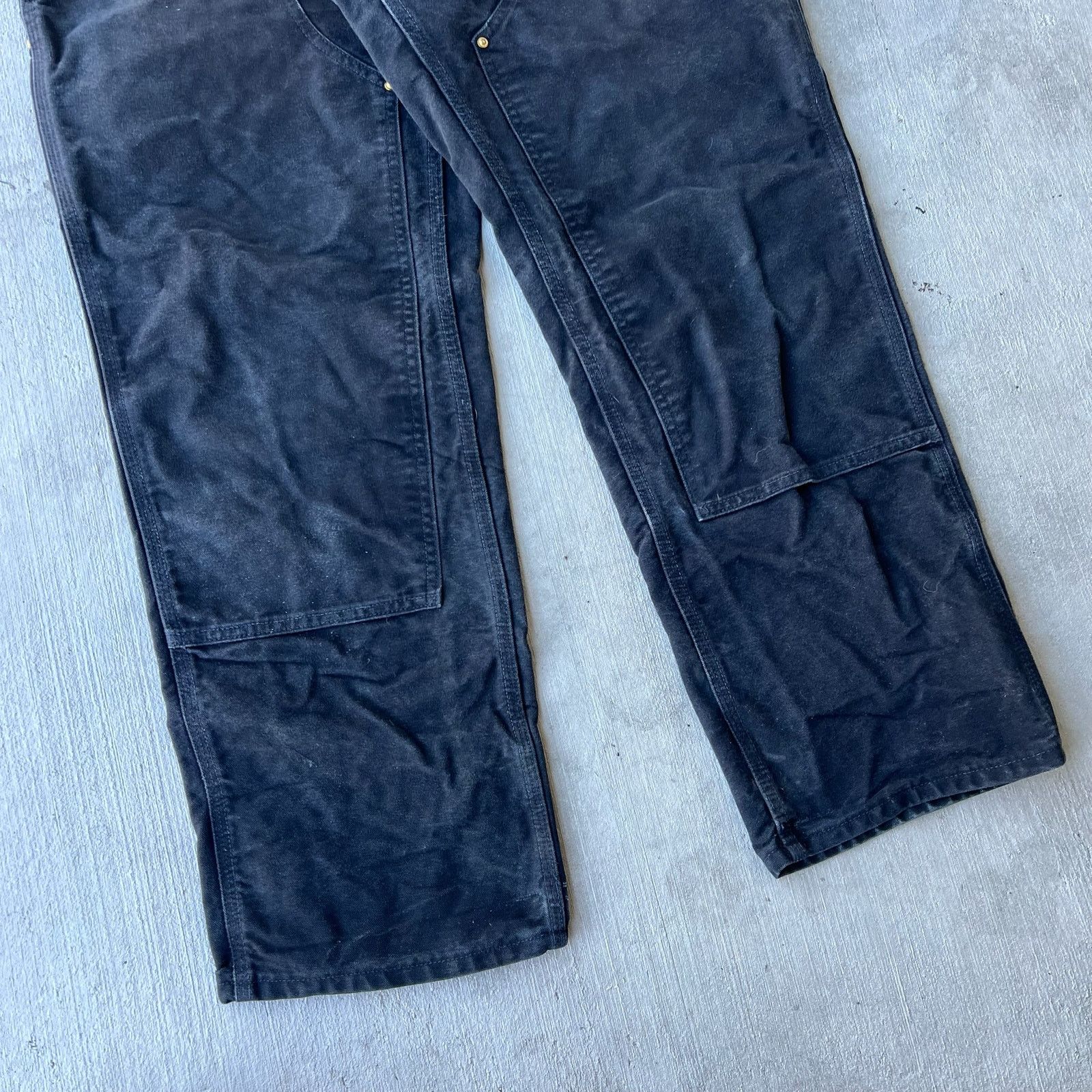 Carhartt × Vintage Carhartt black double knee work wear carpenter pants Size US 35 - 7 Thumbnail