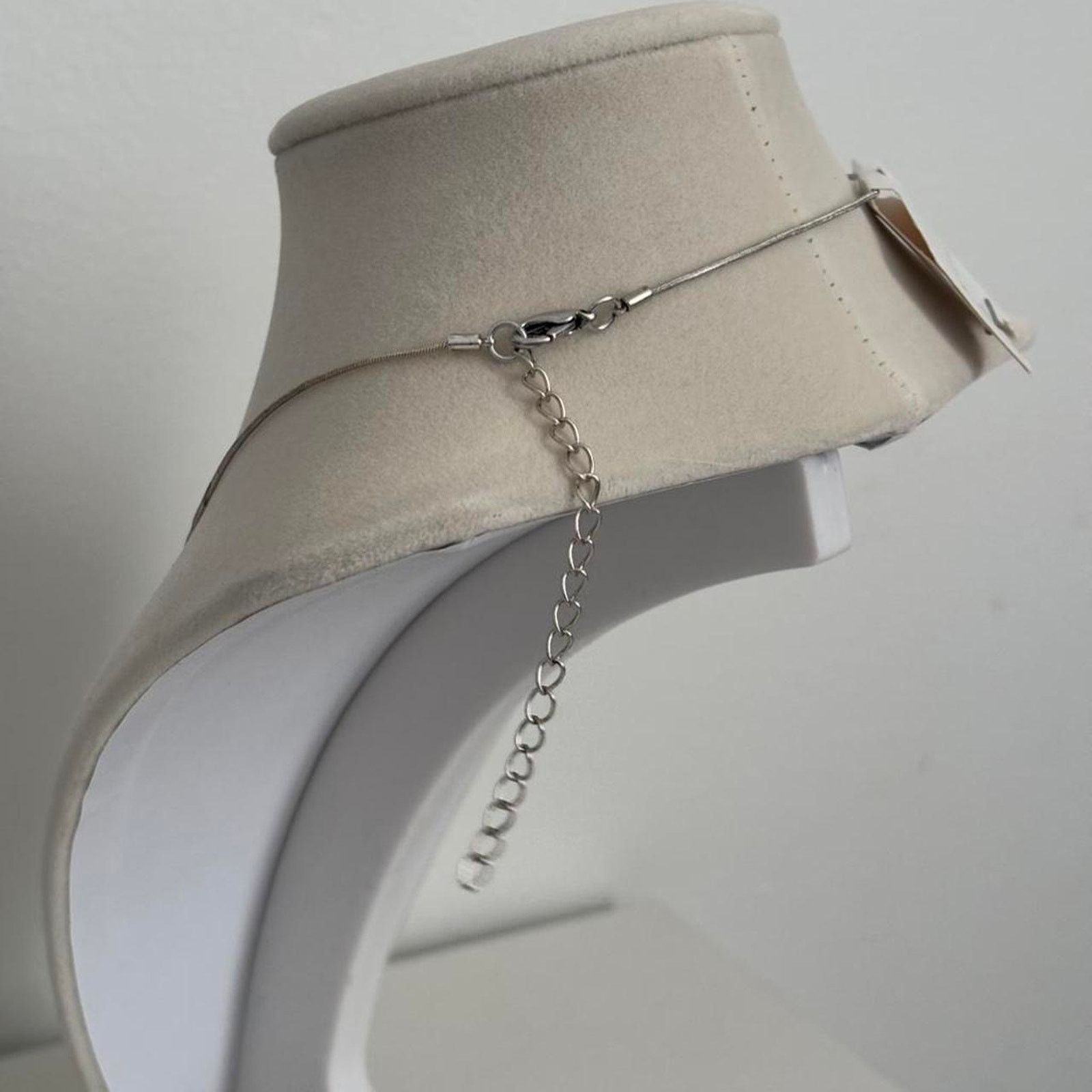 Other Black Stone Necklace Silver Stainless Steel Size ONE SIZE - 3 Thumbnail