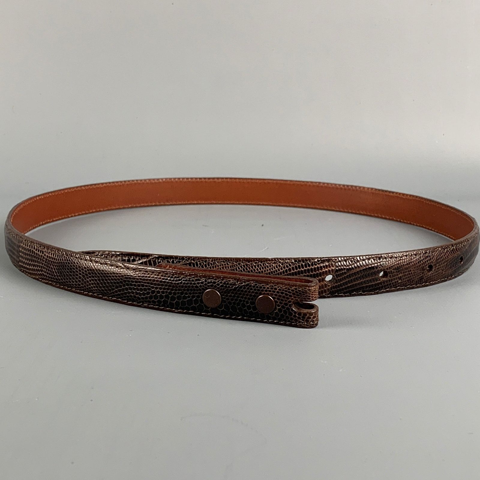 Other PAT AREIAS Size 29 Brown Lizard Belt Strap Size ONE SIZE - 1 Thumbnail