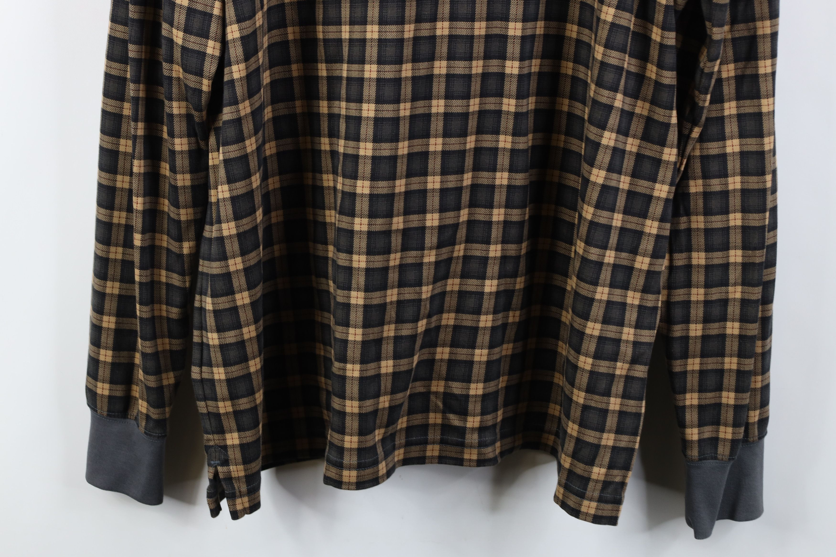 Lands' End Vintage Y2K Lands End Long Sleeve Polo Shirt Plaid Cotton Size US XL / EU 56 / 4 - 12 Thumbnail