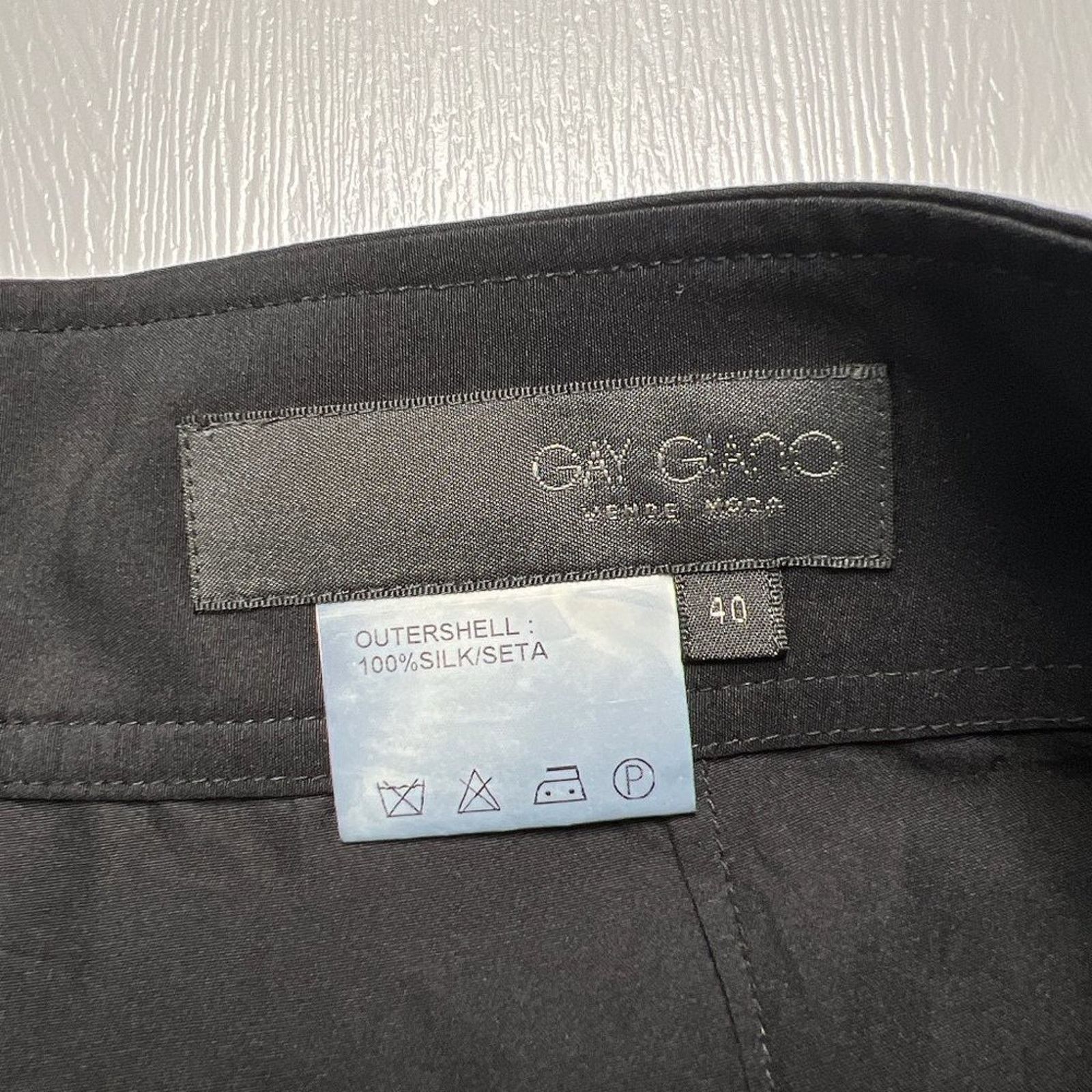 Other Gay Giano Silk Drawstring Trousers Black EU40 US28 Size 28" / US 6 / IT 42 - 3 Thumbnail
