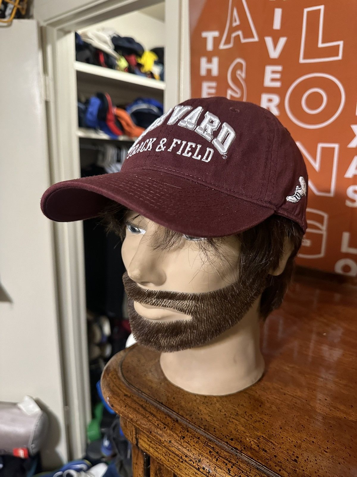 Champion × NCAA × Vintage Vintage NCAA Champion Harvard “track & field” hat 00s Size ONE SIZE - 6 Thumbnail