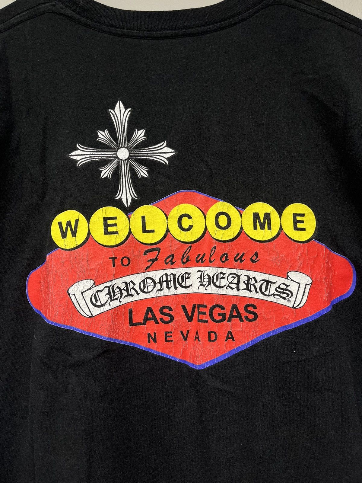 Chrome Hearts Chrome Hearts Welcome to Las Vegas Black Tshirt Size US L / EU 52-54 / 3 - 4 Thumbnail