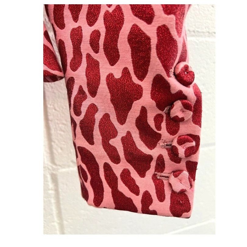 Moschino AW21 Moschino Couture Jeremy Scott Jacket Pink Leopard Spots Size M / US 6-8 / IT 42-44 - 3 Thumbnail