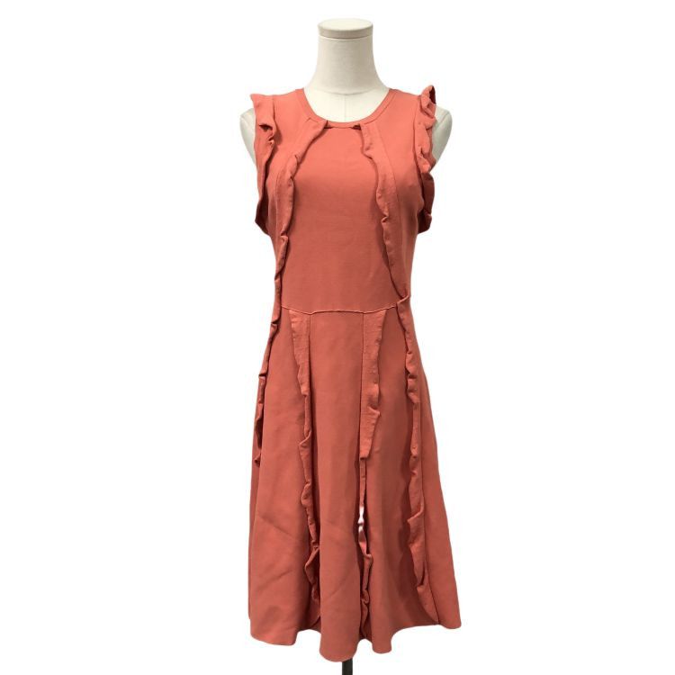 Valentino Valentino Ruffled Midi Dress Size L Size L / US 10 / IT 46 - 1 Thumbnail