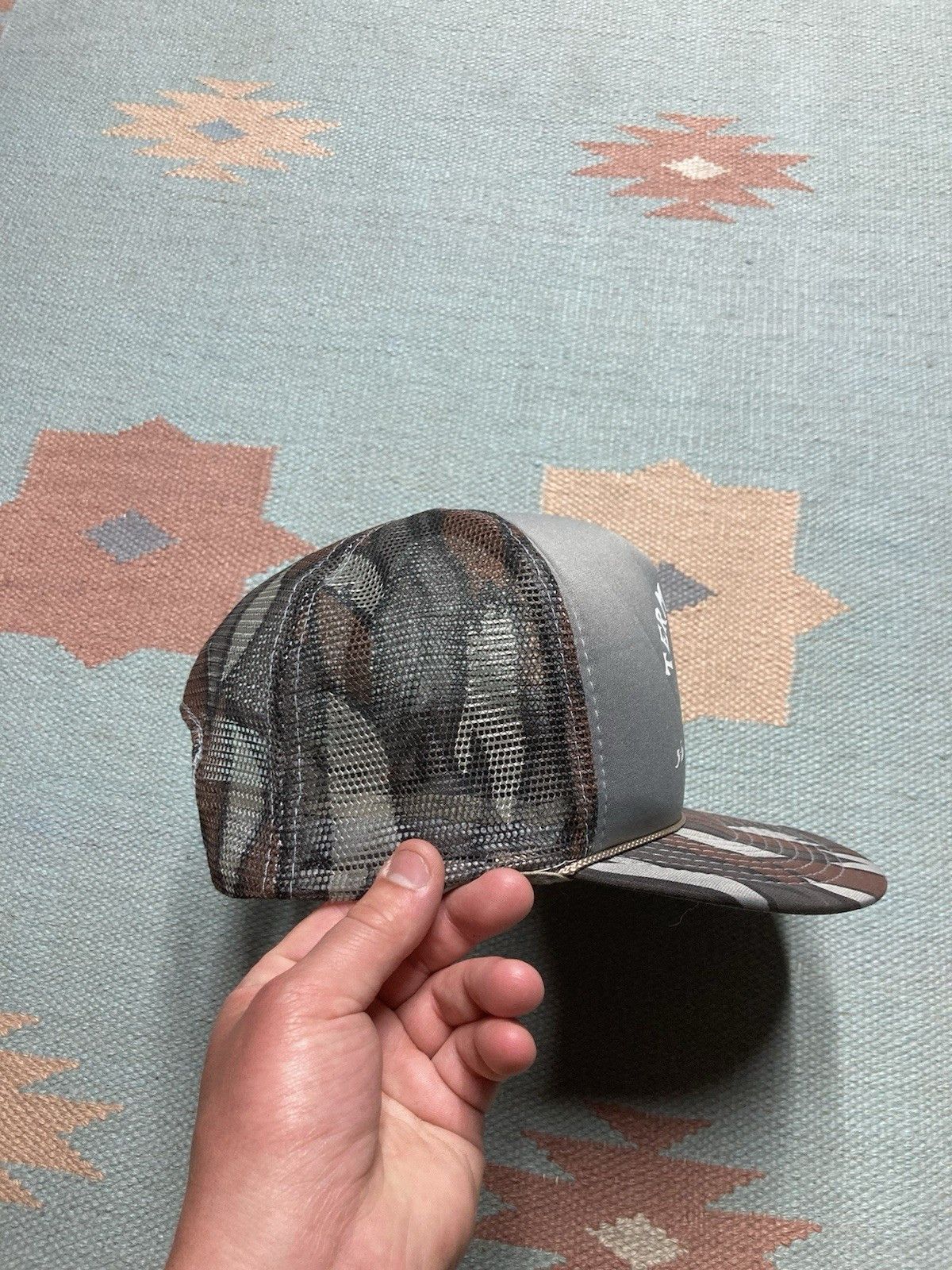 Vintage trucker hat terminator archery Trebark camo hunting camoufla Size ONE SIZE - 8 Thumbnail