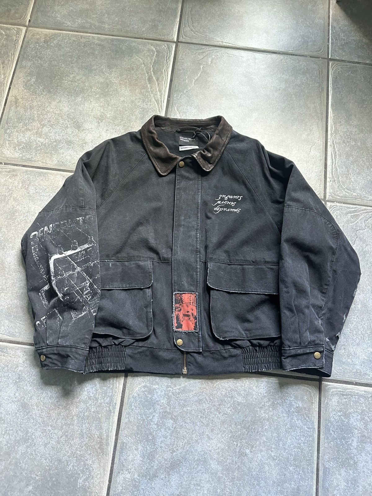 Enfants Riches Deprimes Enfants Riches Déprimés Black CONSTRUCTIVIST HUNTING JACKET Size US L / EU 52-54 / 3 - 1 Thumbnail