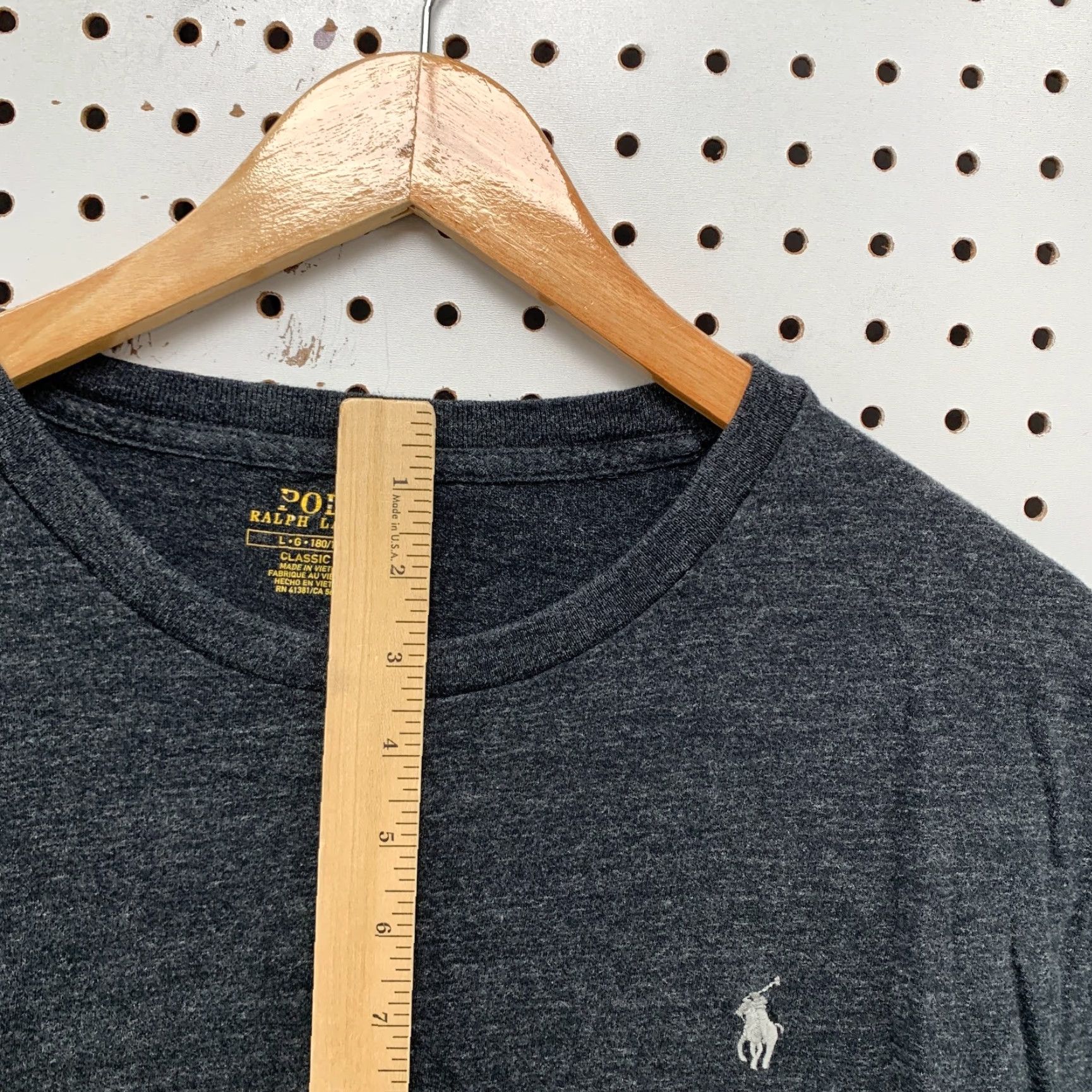 Polo Ralph Lauren Polo Ralph Lauren Shirt White Mens Large Classic Fit 23x27 Pony Gray 90s? Size US L / EU 52-54 / 3 - 7 Thumbnail