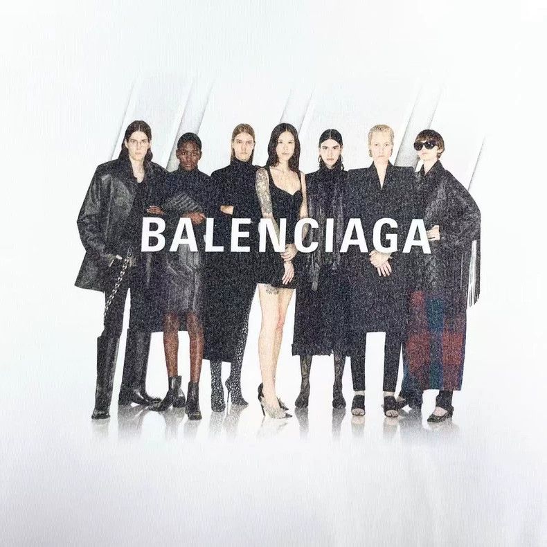Balenciaga Balenciaga White band portrait letter logo short sleeve Size US S / EU 44-46 / 1 - 4 Thumbnail