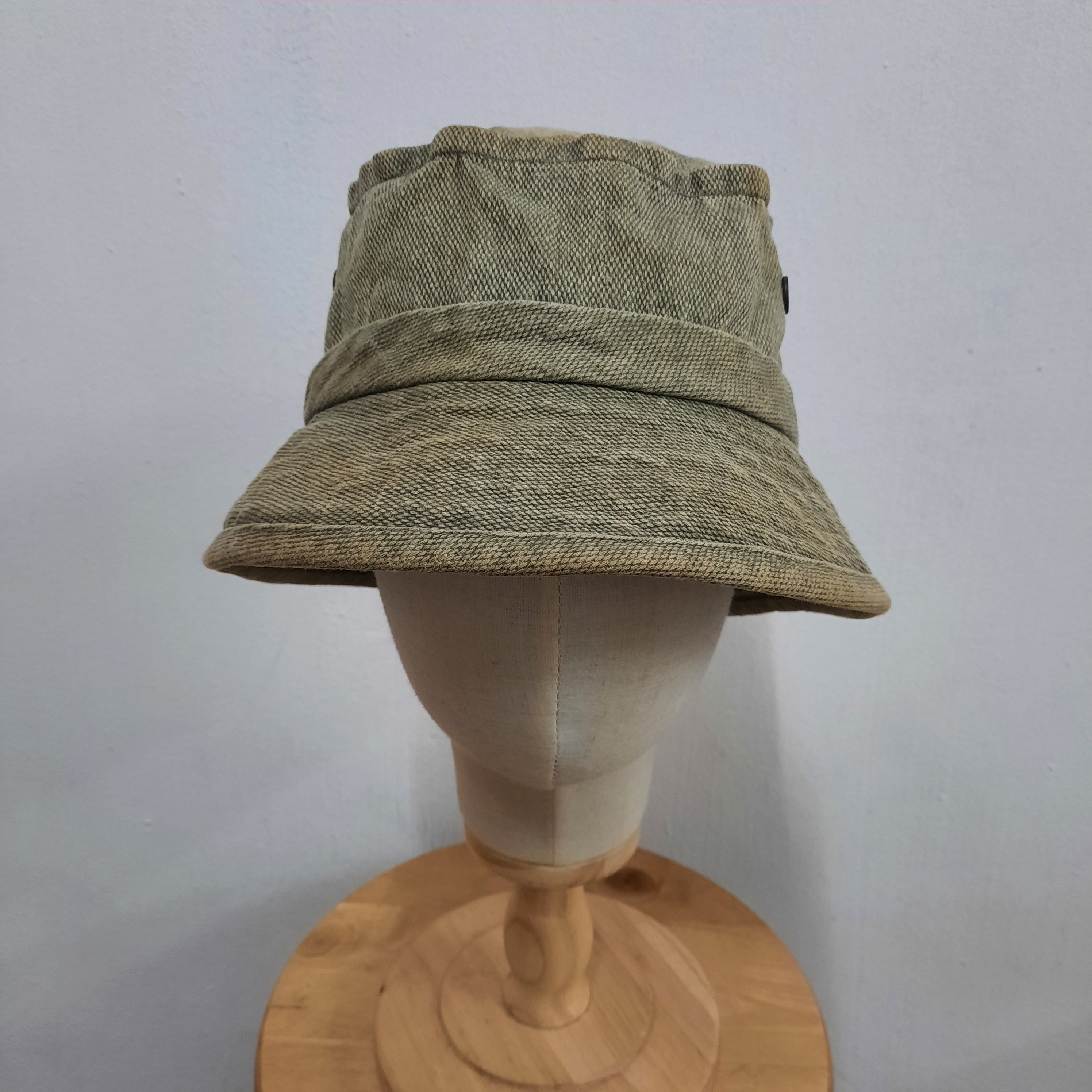 Japanese Brand 🌟 Vintage japanese brand sugai heavy cotton army hat Size ONE SIZE - 2 Thumbnail