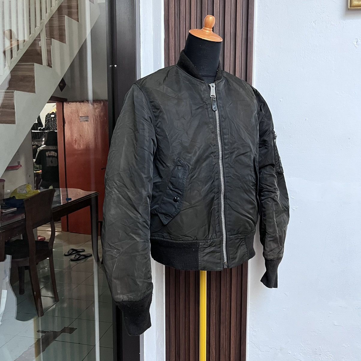 I. Spiewak And Sons Natural Faded Bomber Jacket I Spiewak & Sons Made In Usa Size US M / EU 48-50 / 2 - 2 Thumbnail