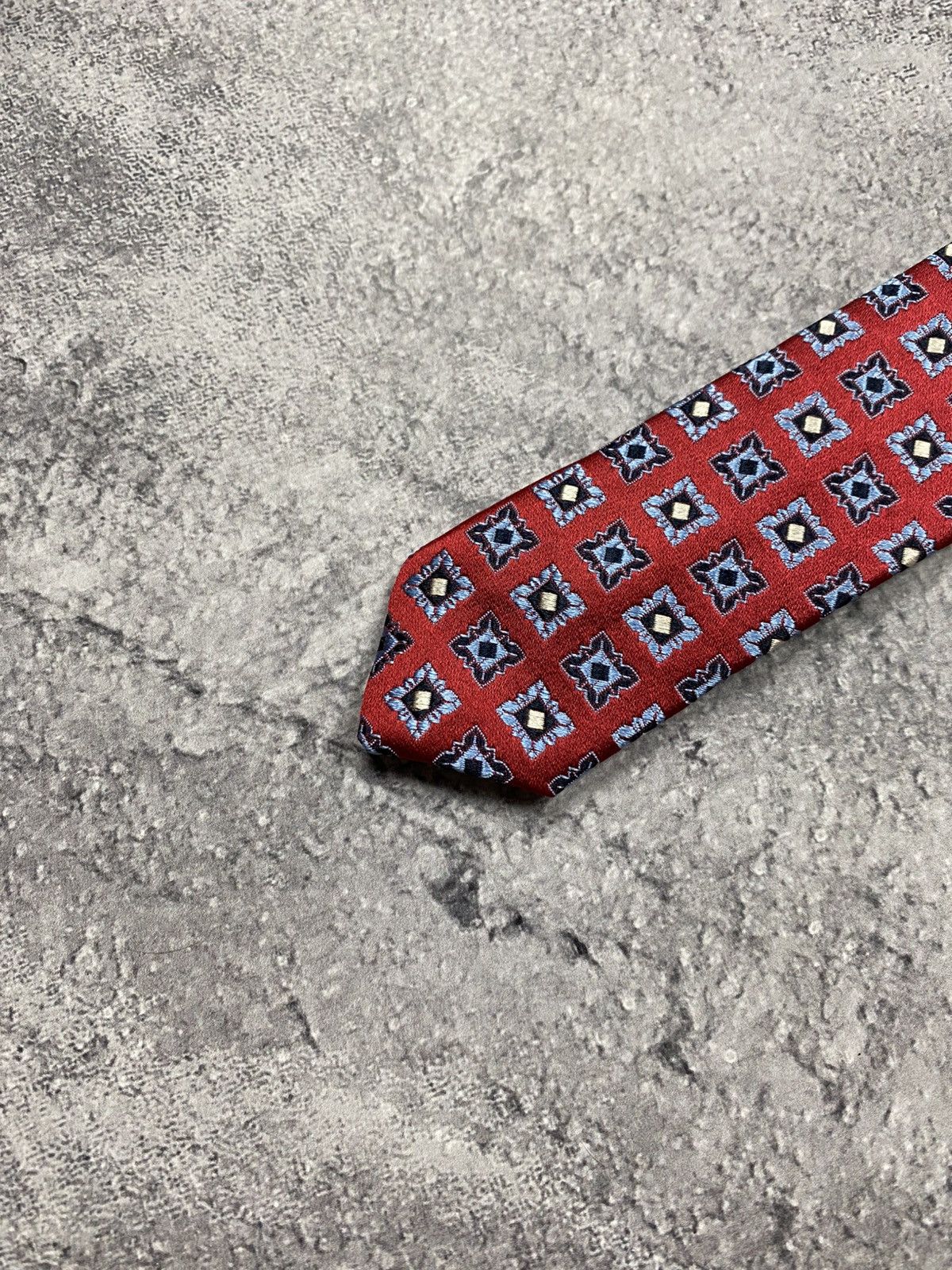 Eton Eton 100% Silk Made in France Tie Luxury Monogram Cravatte Size ONE SIZE - 13 Thumbnail