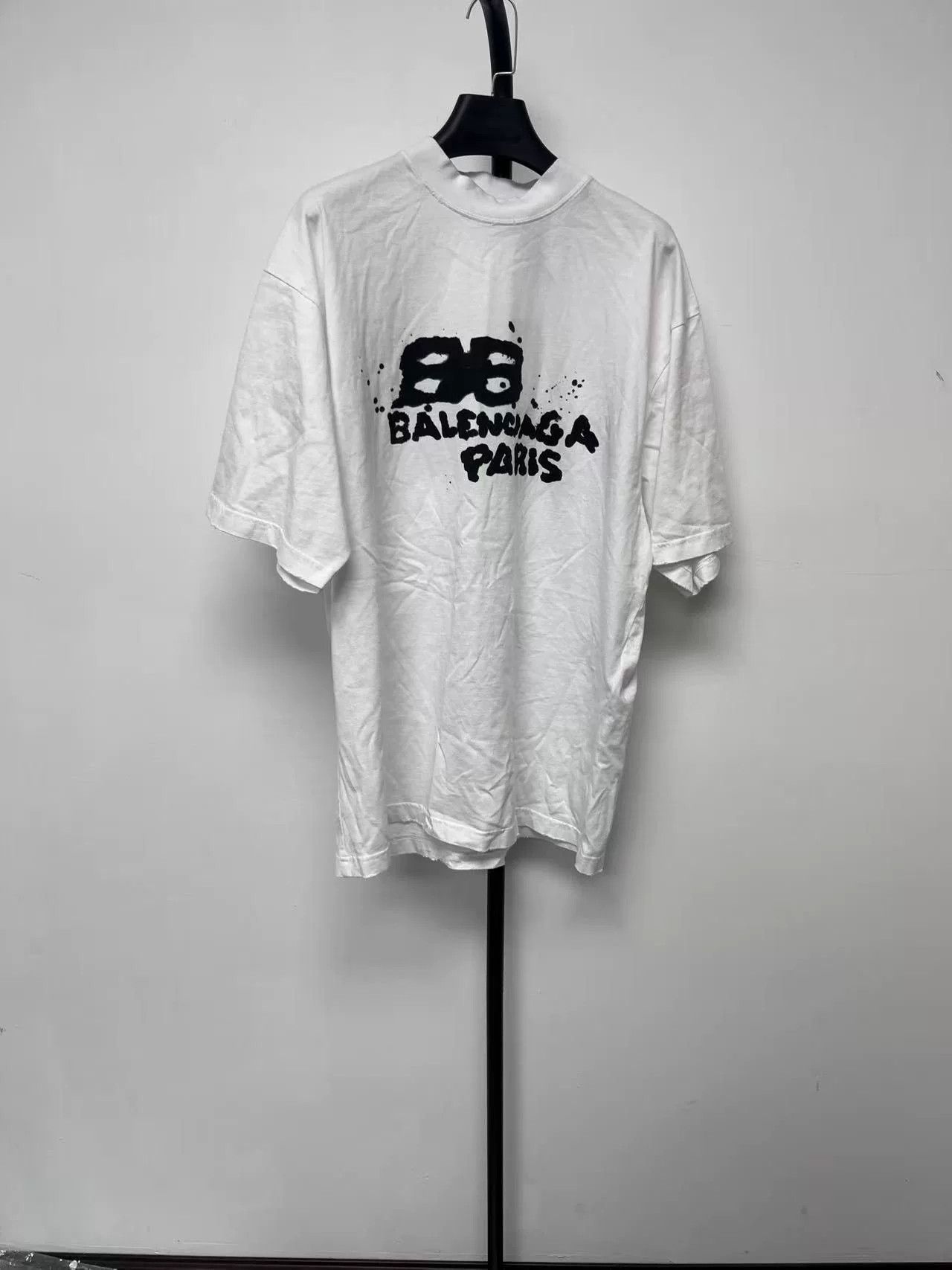 Balenciaga Balenciaga Logo Print Crewneck Short Sleeve T-Shirt Size US S / EU 44-46 / 1 - 1 Thumbnail