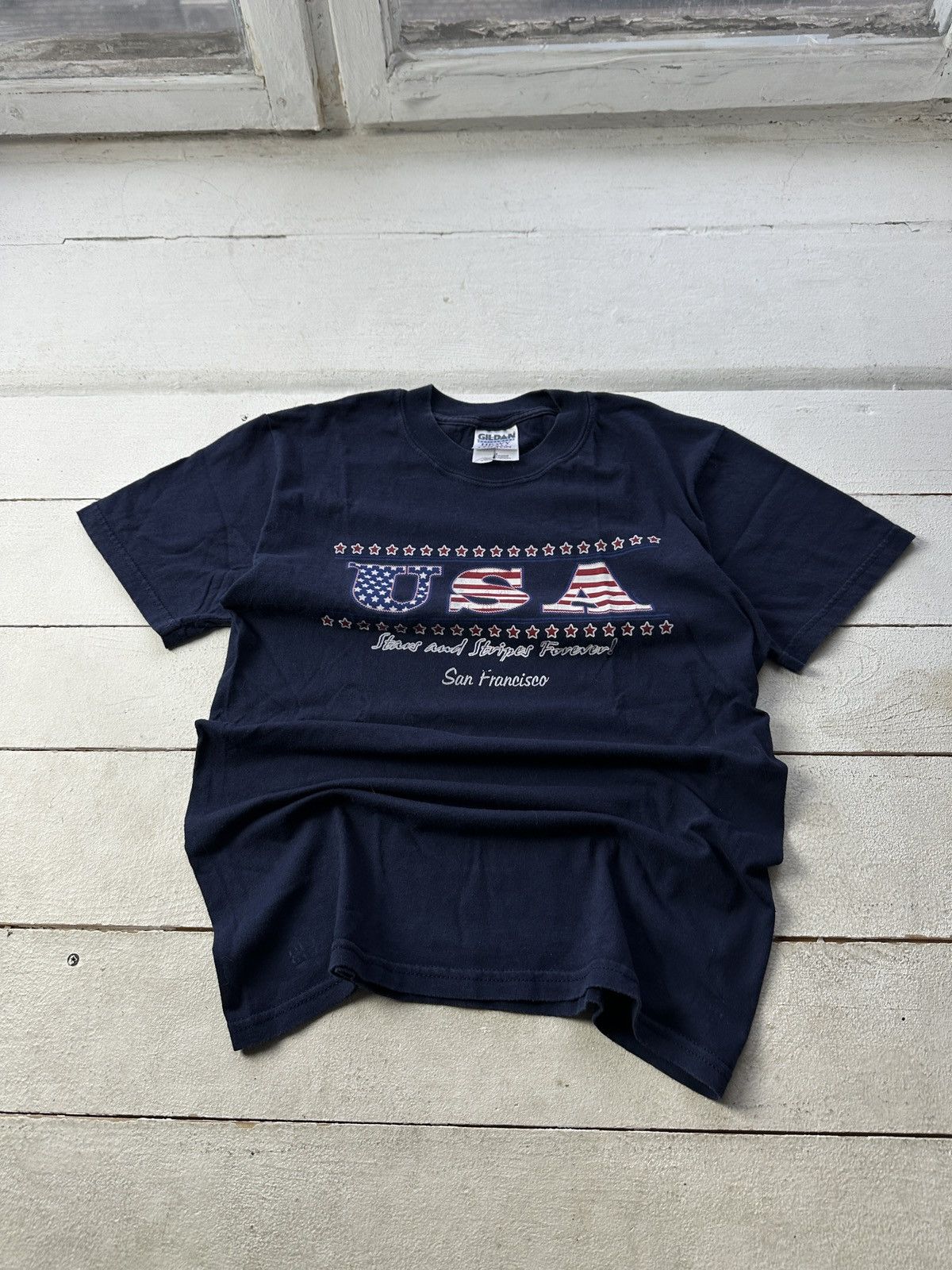 Vintage 🚨Vtg 90s San Francisco STARS AND STRIPED USA Size US S / EU 44-46 / 1 - 1 Thumbnail