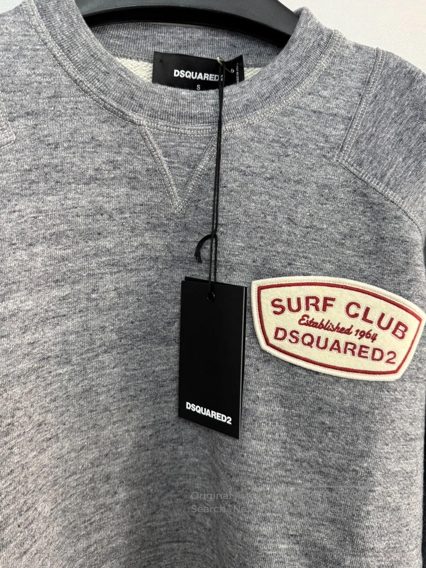 Dsquared2 DSQUARED2 Men's Solid Crewneck Sweatshirt. Size US S / EU 44-46 / 1 - 5 Thumbnail