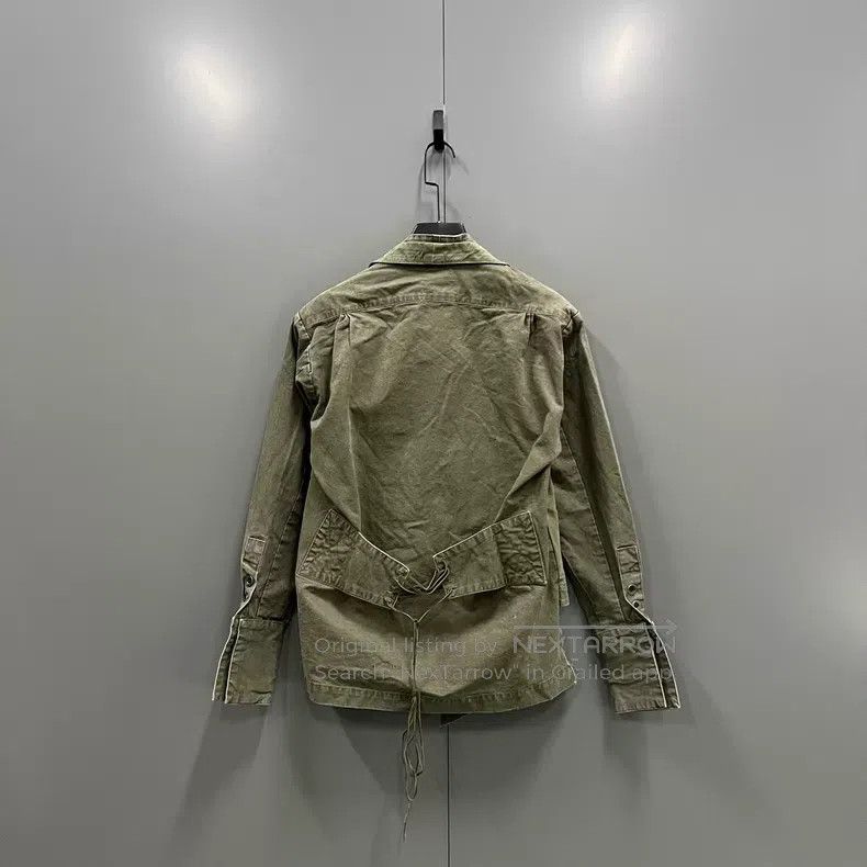 Greg Lauren Greg Lauren Military green distressed faux two-piece jacke Size US M / EU 48-50 / 2 - 2 Thumbnail