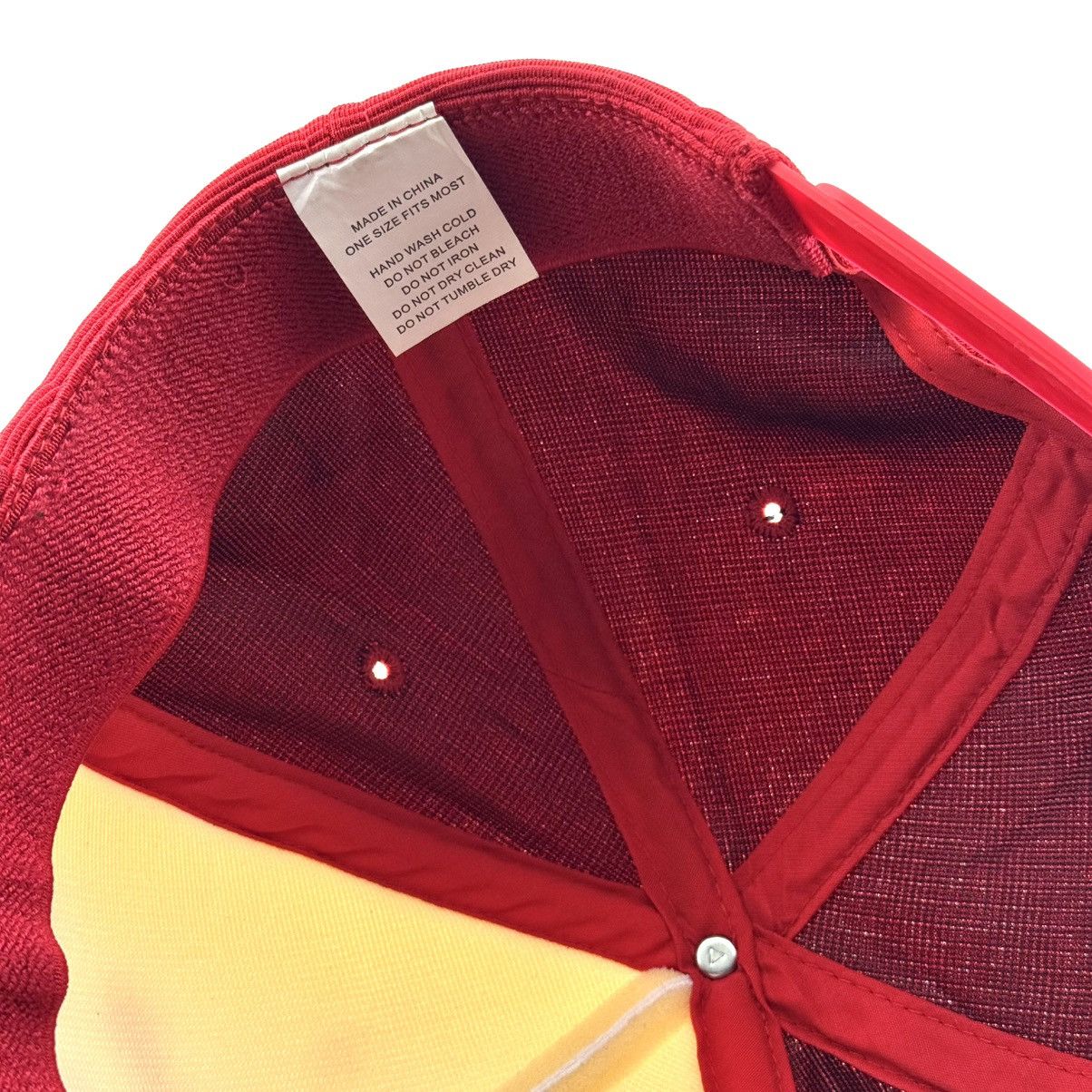 Vintage In-N-Out Burger Rubber Logo Red Trucker Cap Size ONE SIZE - 6 Thumbnail