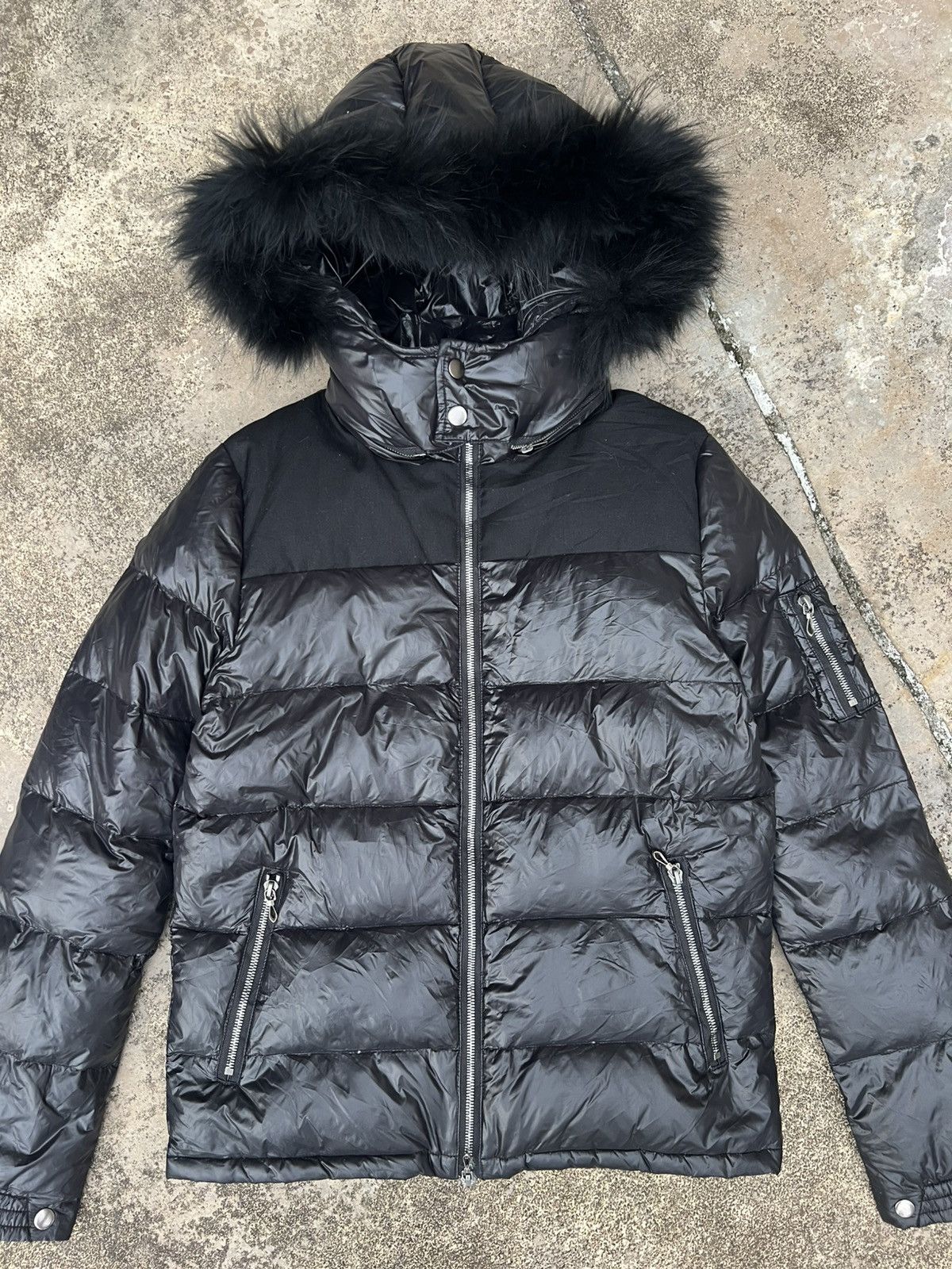 GOSTAR DE FUGA Y2K GOSTAR DE FUGA FAUX FUR HOODIE PUFFER JACKET Size US M / EU 48-50 / 2 - 3 Thumbnail
