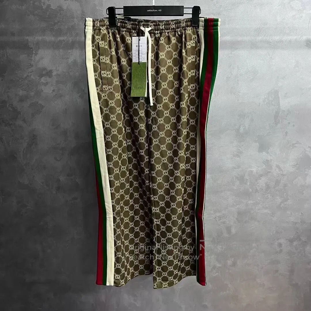 Gucci Guicci size xxl Striped drawstring belt; loose-fitting, wid Size US 36 / EU 52 - 1 Thumbnail