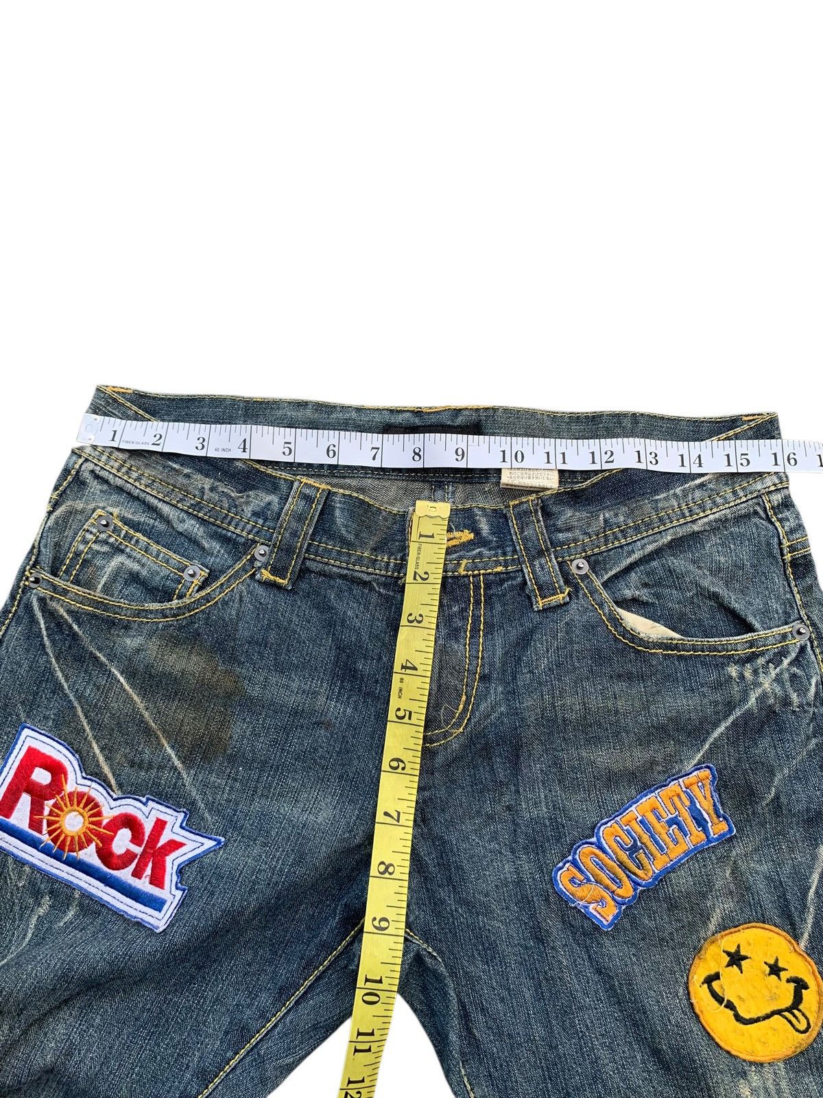 Kapital IN THE ATTIC RUSTY ROCK PUNK DISTRESSED DENIM Size US 32 / EU 48 - 16 Thumbnail