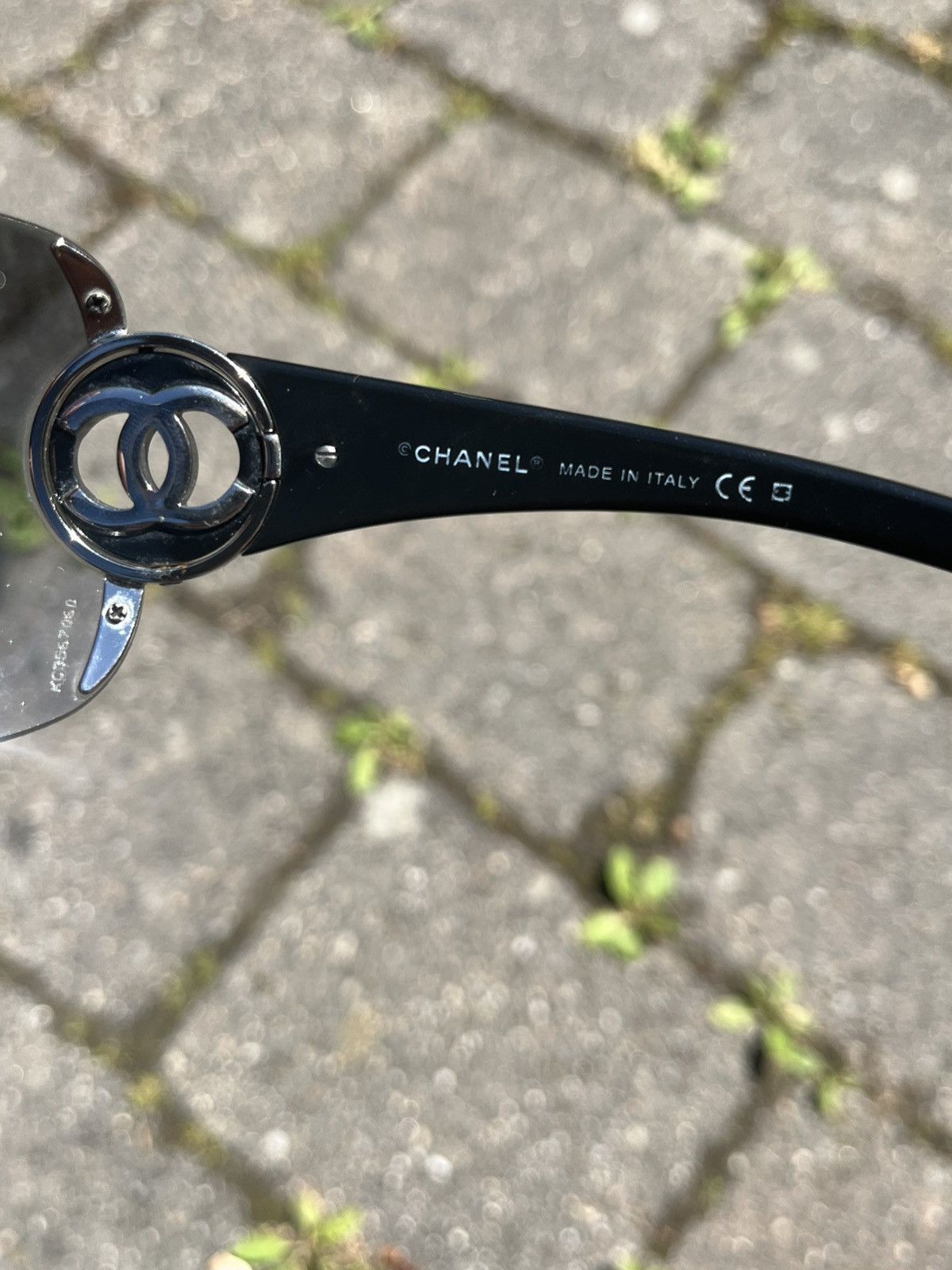 Chanel × Vintage Chanel Oversized Google Glasses Made in Italy RARE VINTAGE Size ONE SIZE - 3 Thumbnail
