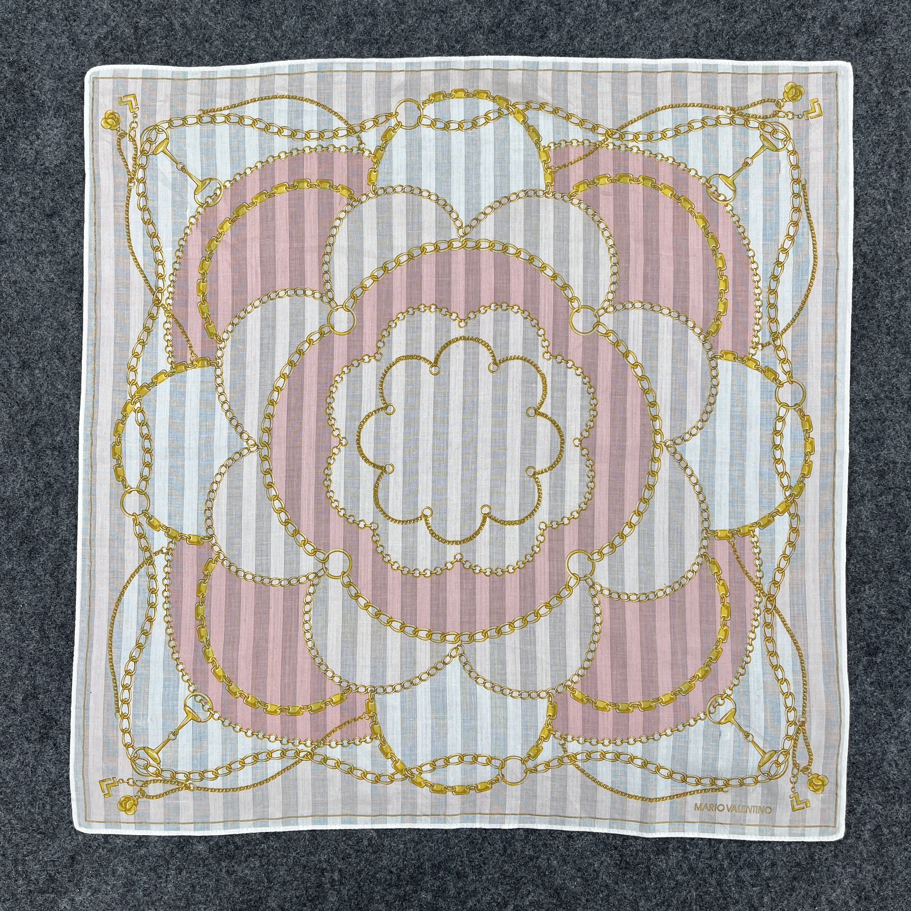 Mario Valentino × Vintage Mario Valentino Handkerchief / Bandana / Neckerchief B261 Size ONE SIZE - 8 Thumbnail