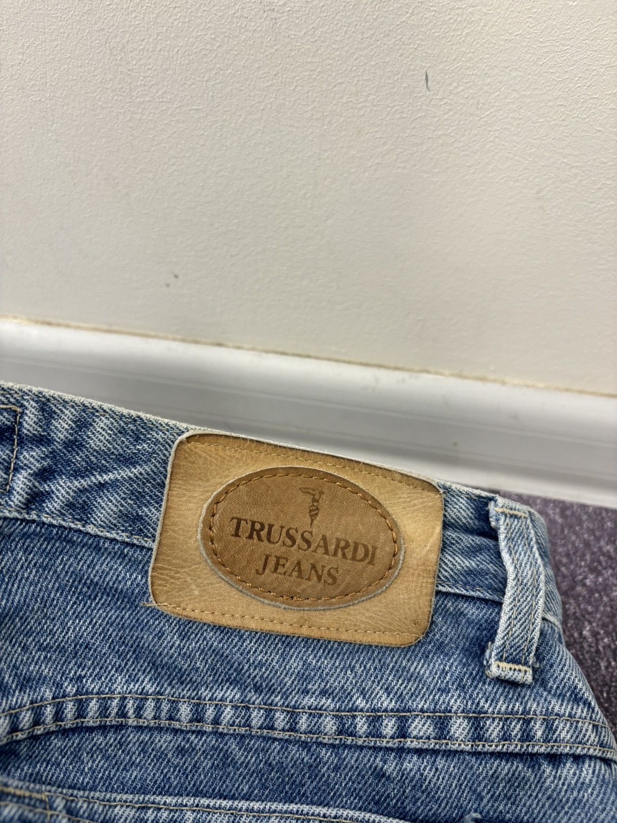 Trussardi Vintage Trussardi Women’s Straight Fit Italian Denim Jeans Size 31" - 7 Thumbnail