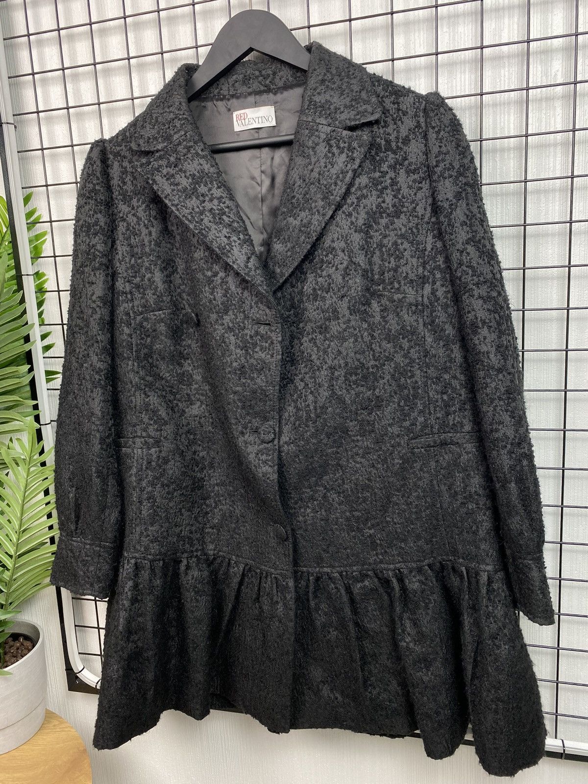 RED Valentino RED Valentino Wool Jacket Women Blazer Black Coat Size L / US 10 / IT 46 - 2 Thumbnail