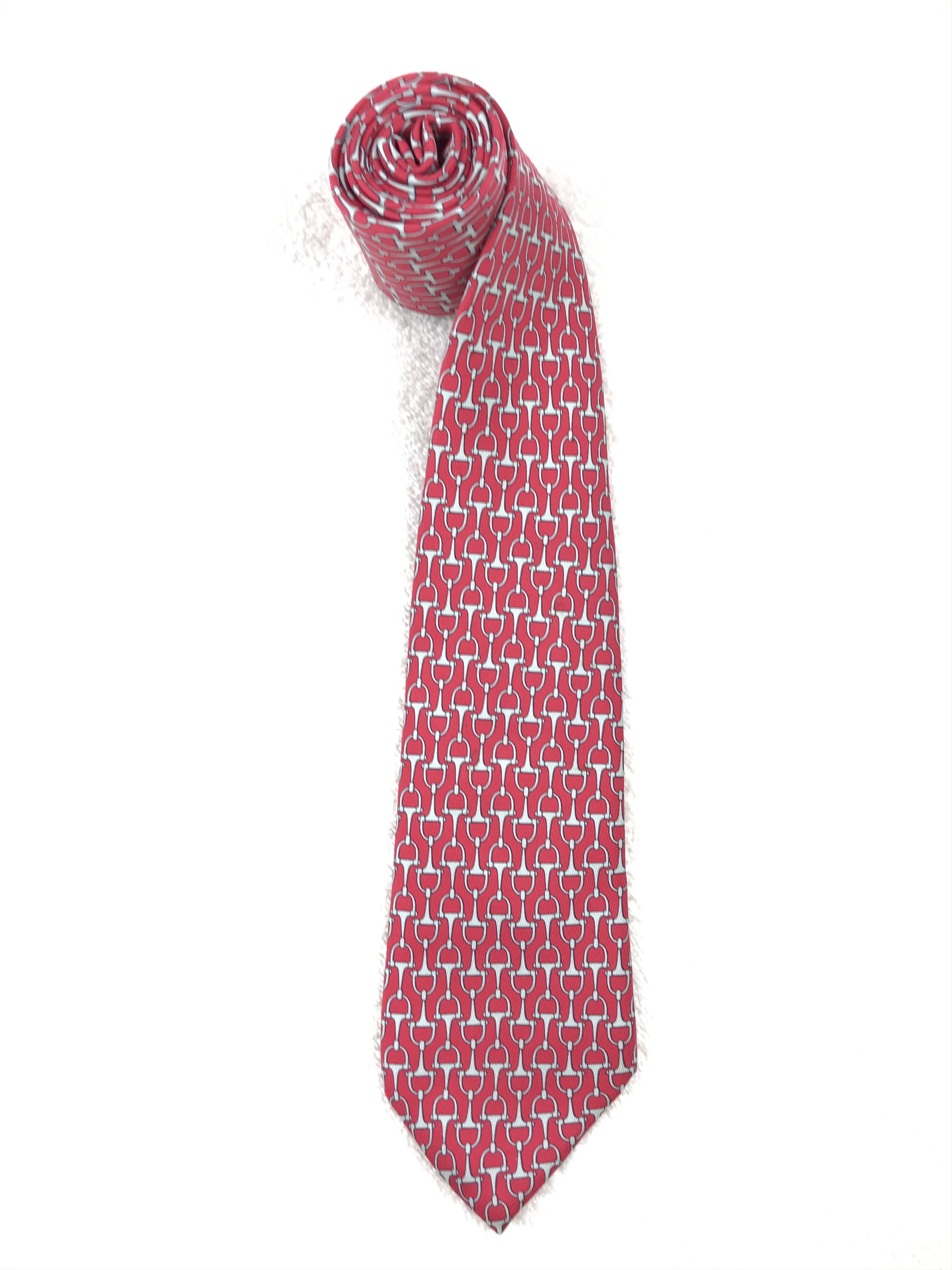 Hermes Vintage Hermes Silk Necktie Size ONE SIZE - 2 Thumbnail
