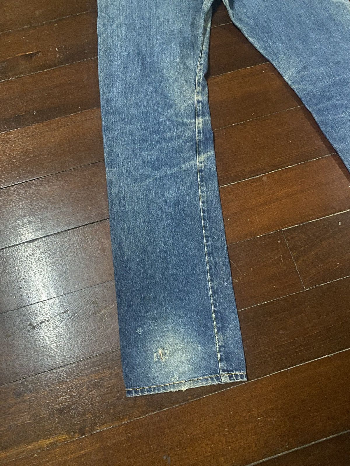 Burgus Plus Vintage Burgus Plus Hinoya Co Distressed mud wash Selvedge Size US 30 / EU 46 - 12 Thumbnail