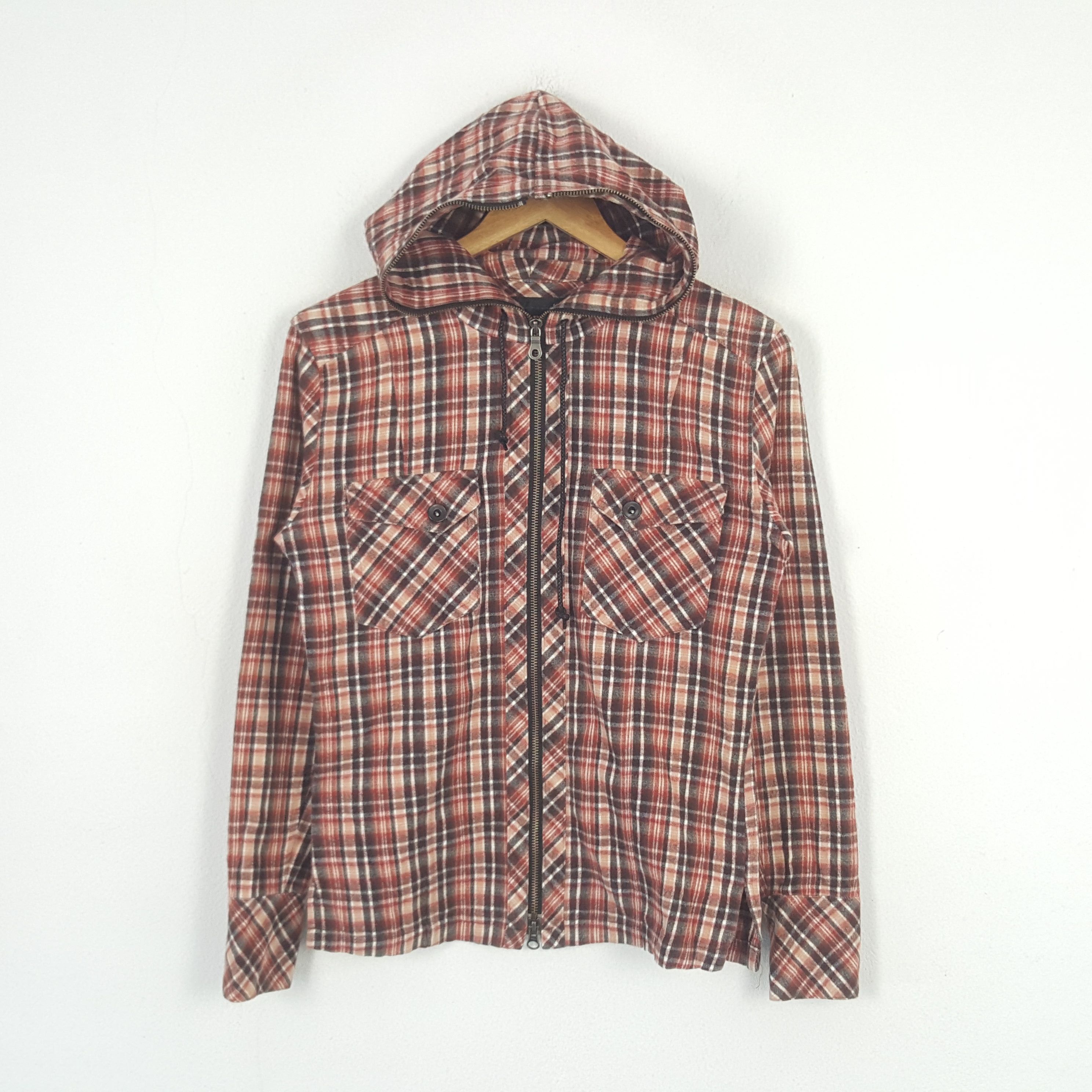 Japanese Brand × Schlussel × Vintage Vintage Schlussel Japanese Brand Flannel Jacket C283N16 Size US XS / EU 42 / 0 - 1 Thumbnail