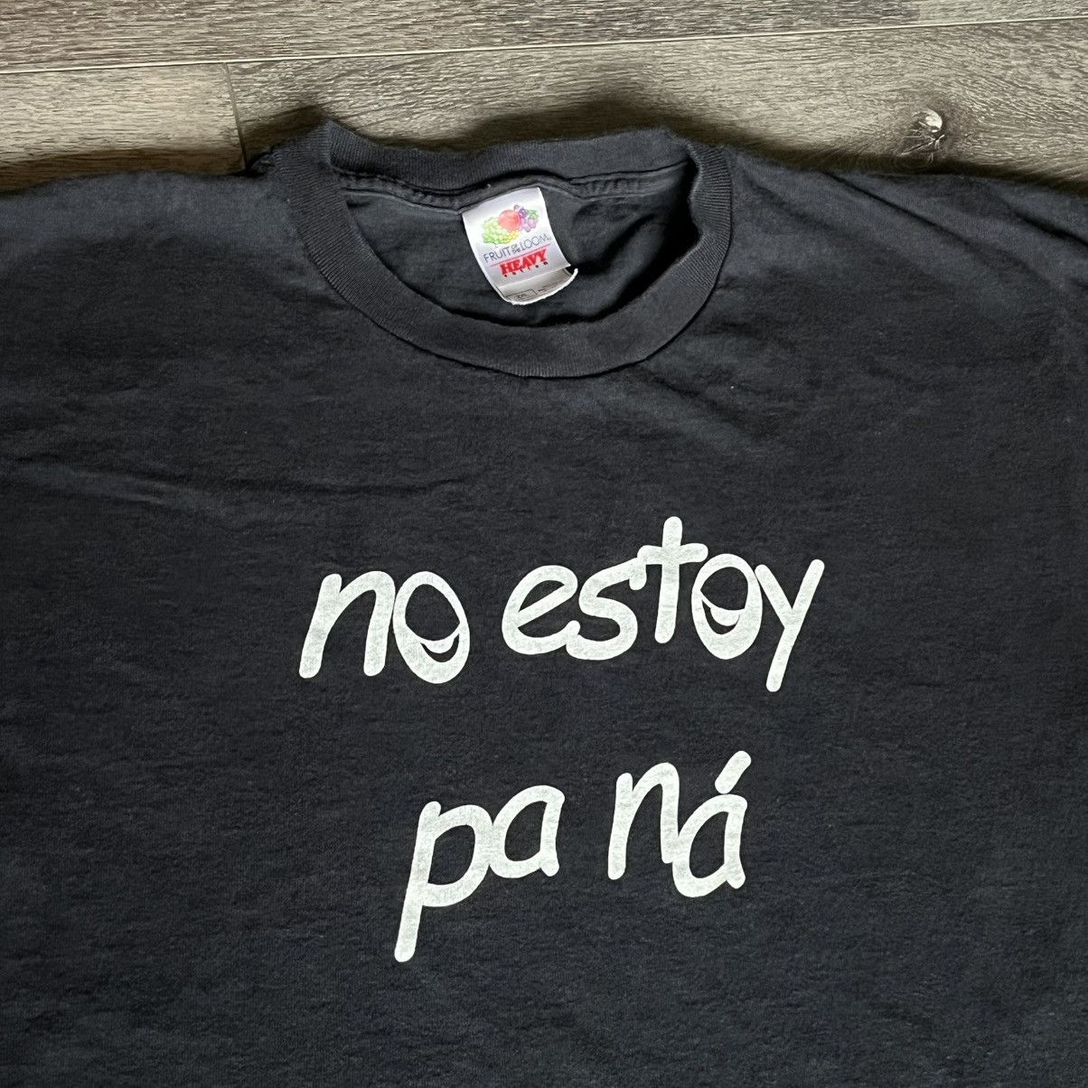 Vintage Vintage 1990s No Estoy Pa Ná I’m Not Up To Anything Logo Tee Size US XXL / EU 58 / 5 - 2 Thumbnail