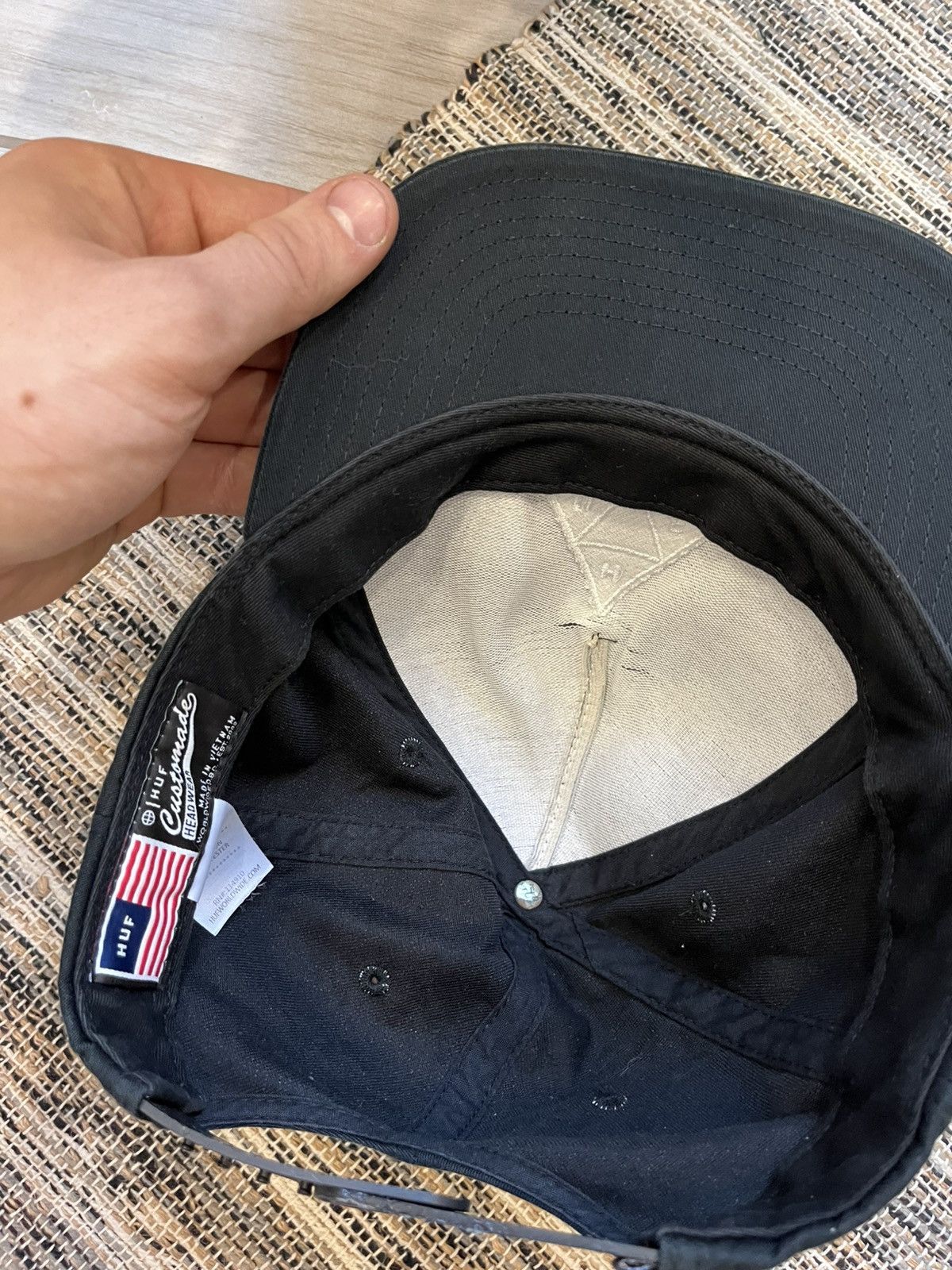 Huf Huf cap snapback sk8 black minimalistic logo Size ONE SIZE - 6 Thumbnail