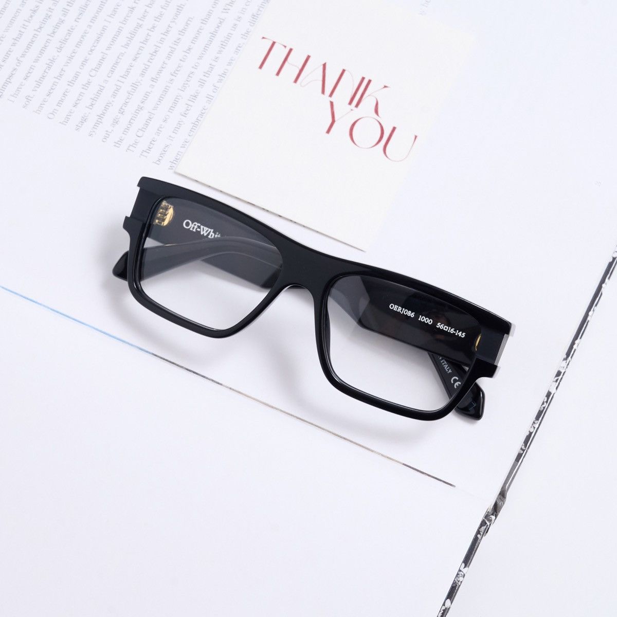 Off-White OFF WHITE STYLE 86 BLACK GLASSES Size ONE SIZE - 6 Thumbnail